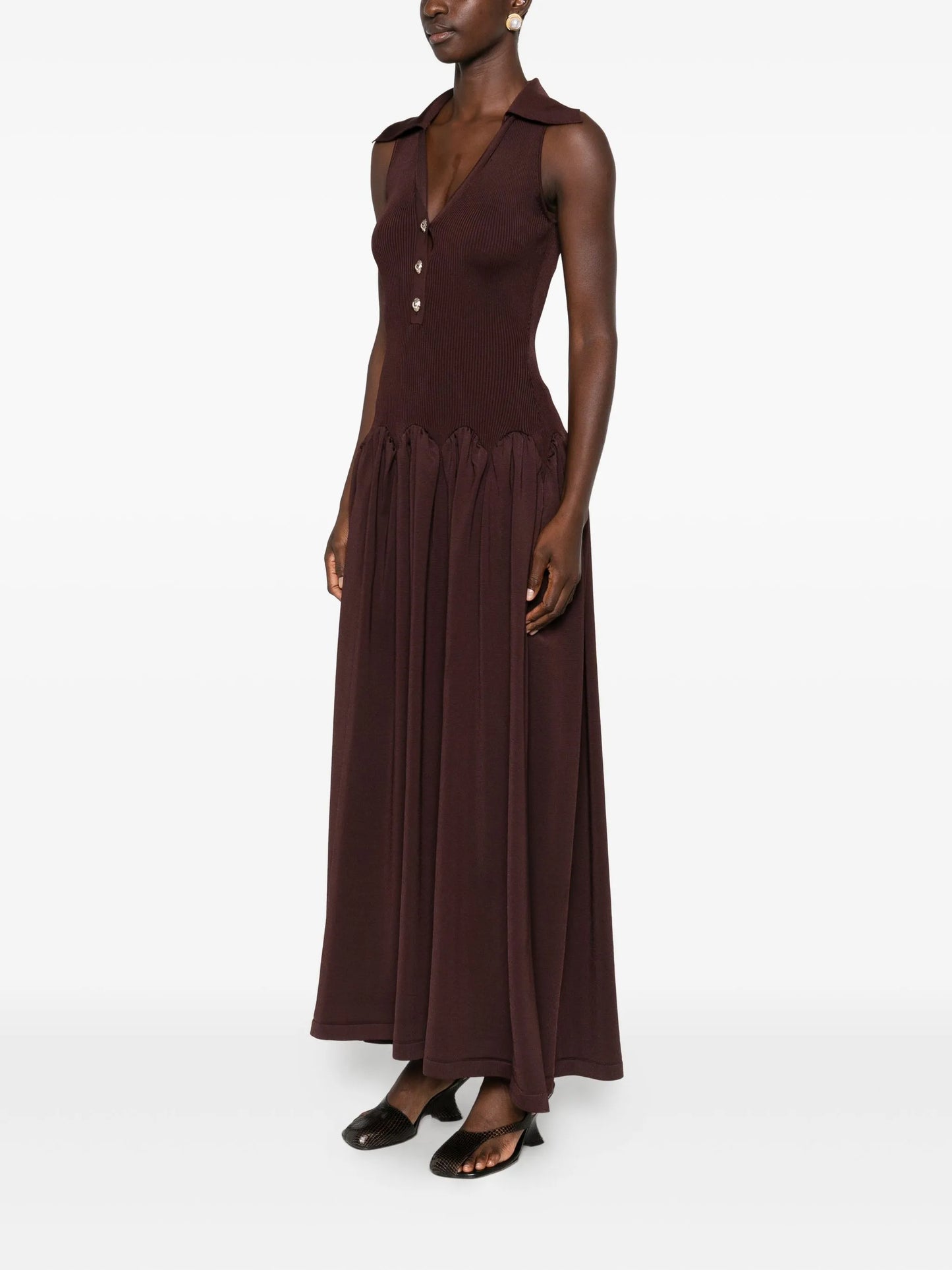 ribbed midi dress