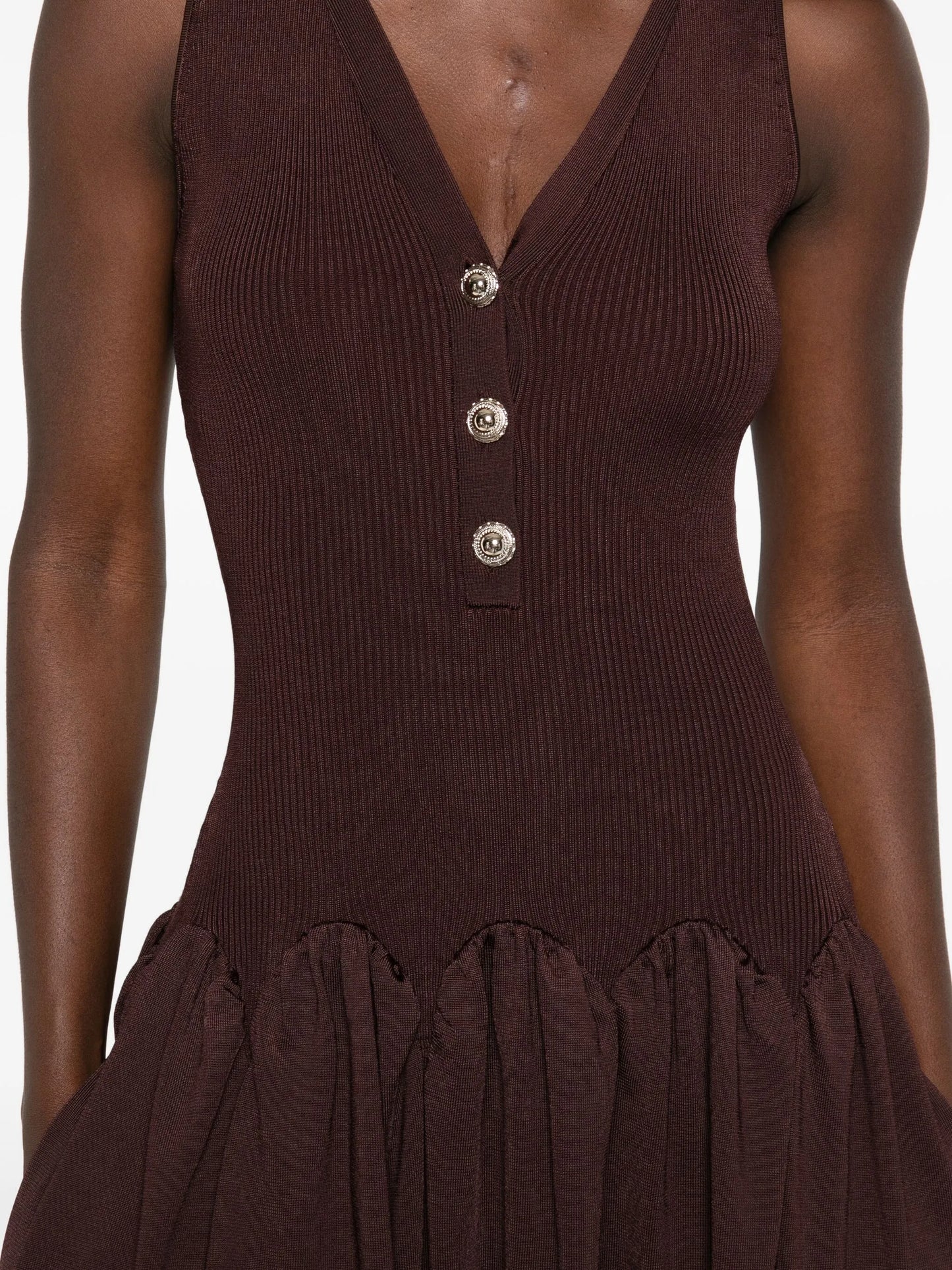 ribbed midi dress