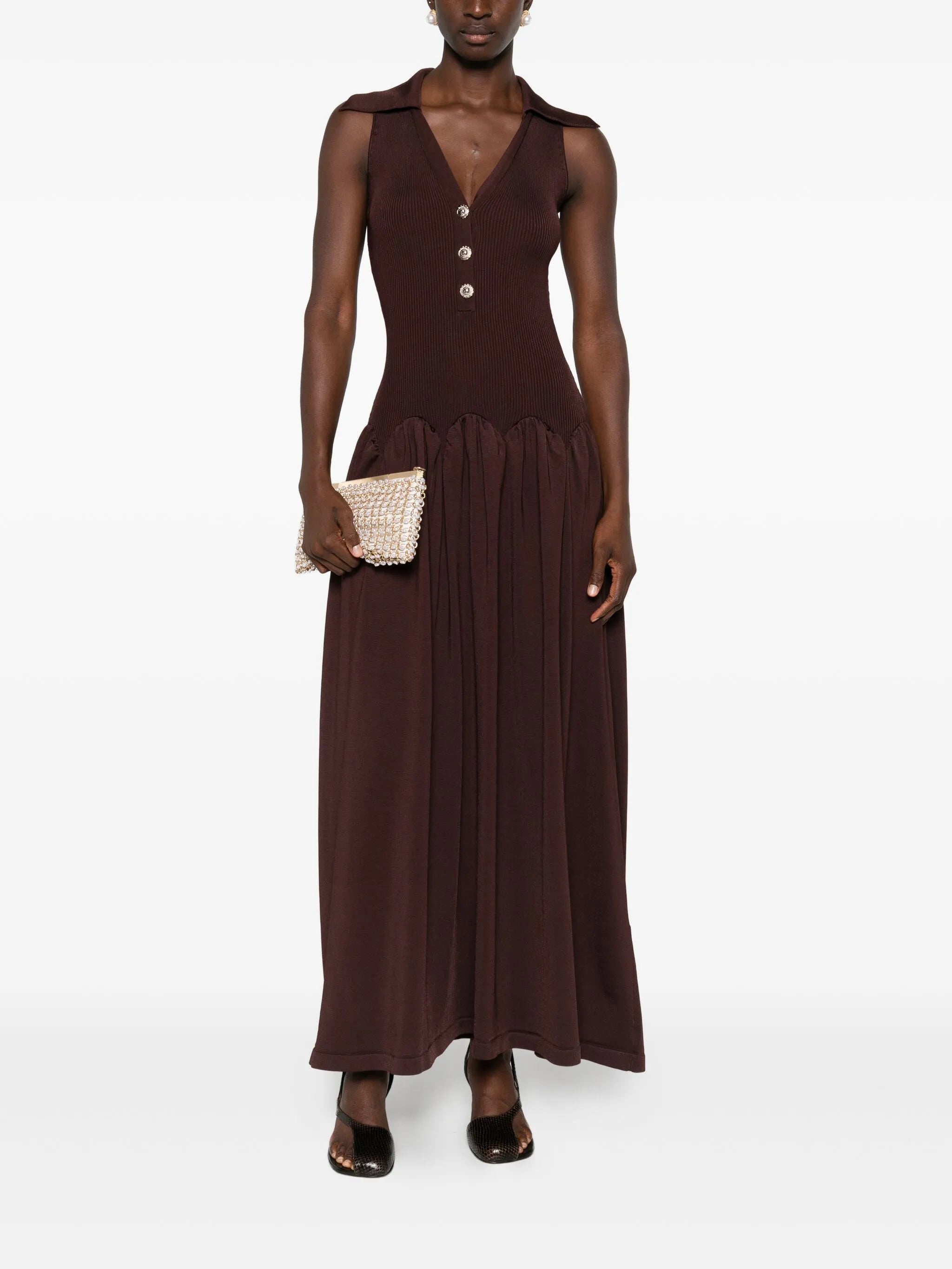 ribbed midi dress