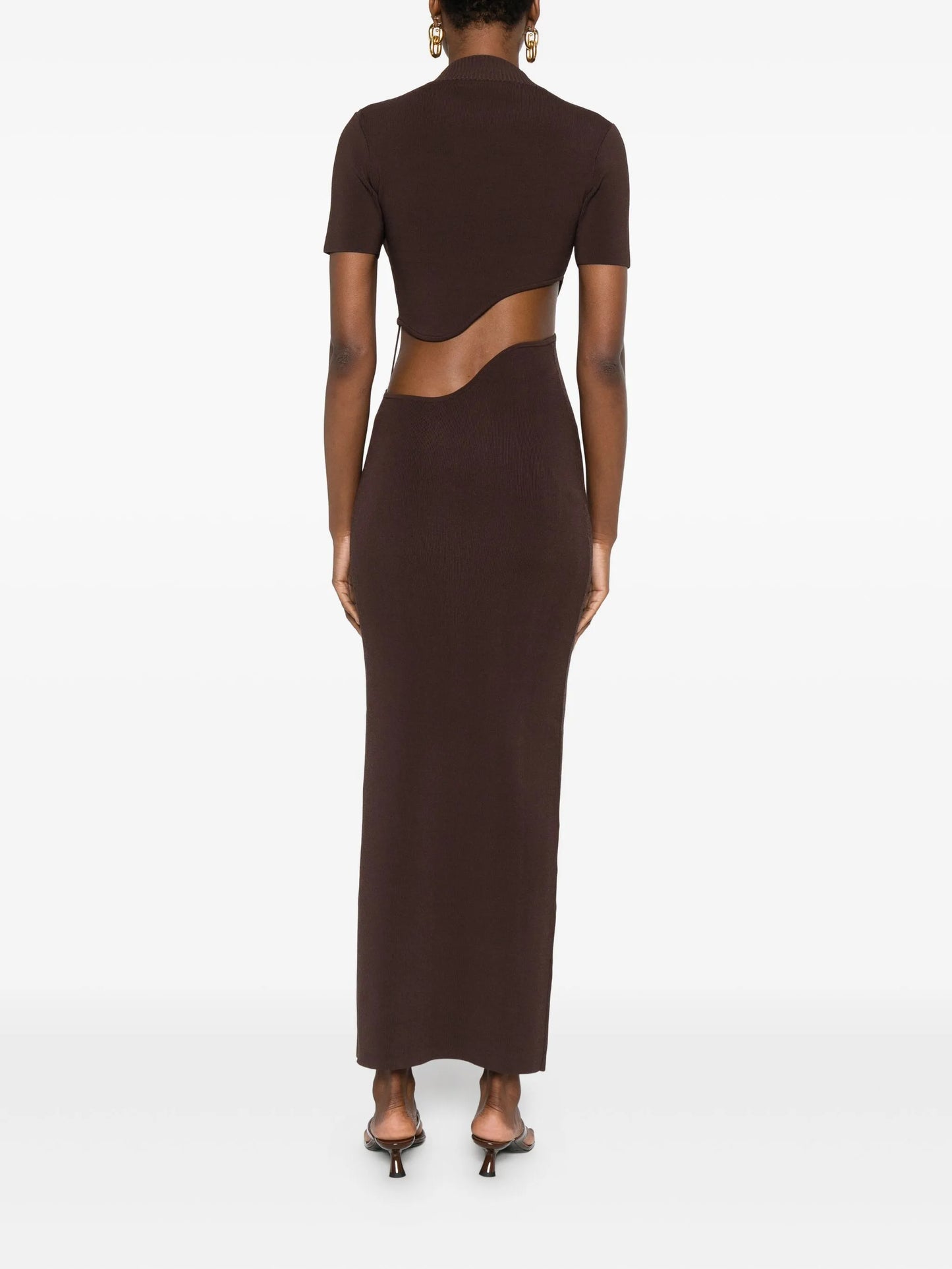 Maparadita lattice separation maxi dress