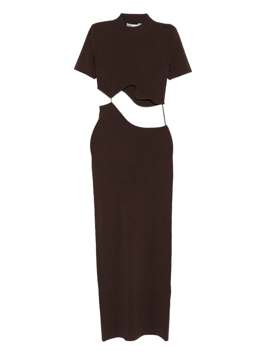 Maparadita lattice separation maxi dress