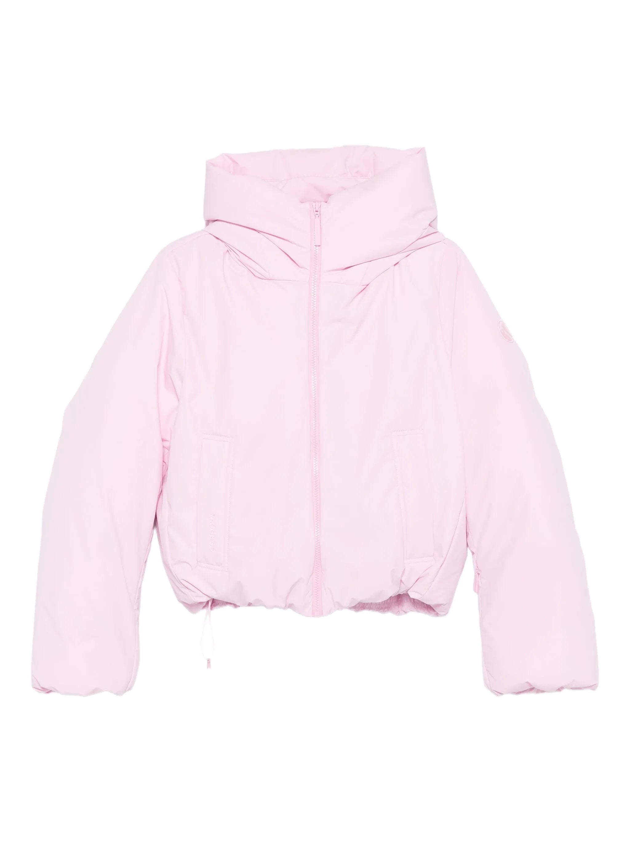 zip-up puffer ski jacket