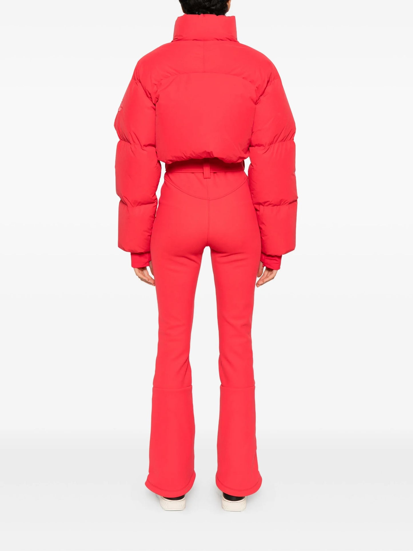 belted ski suit