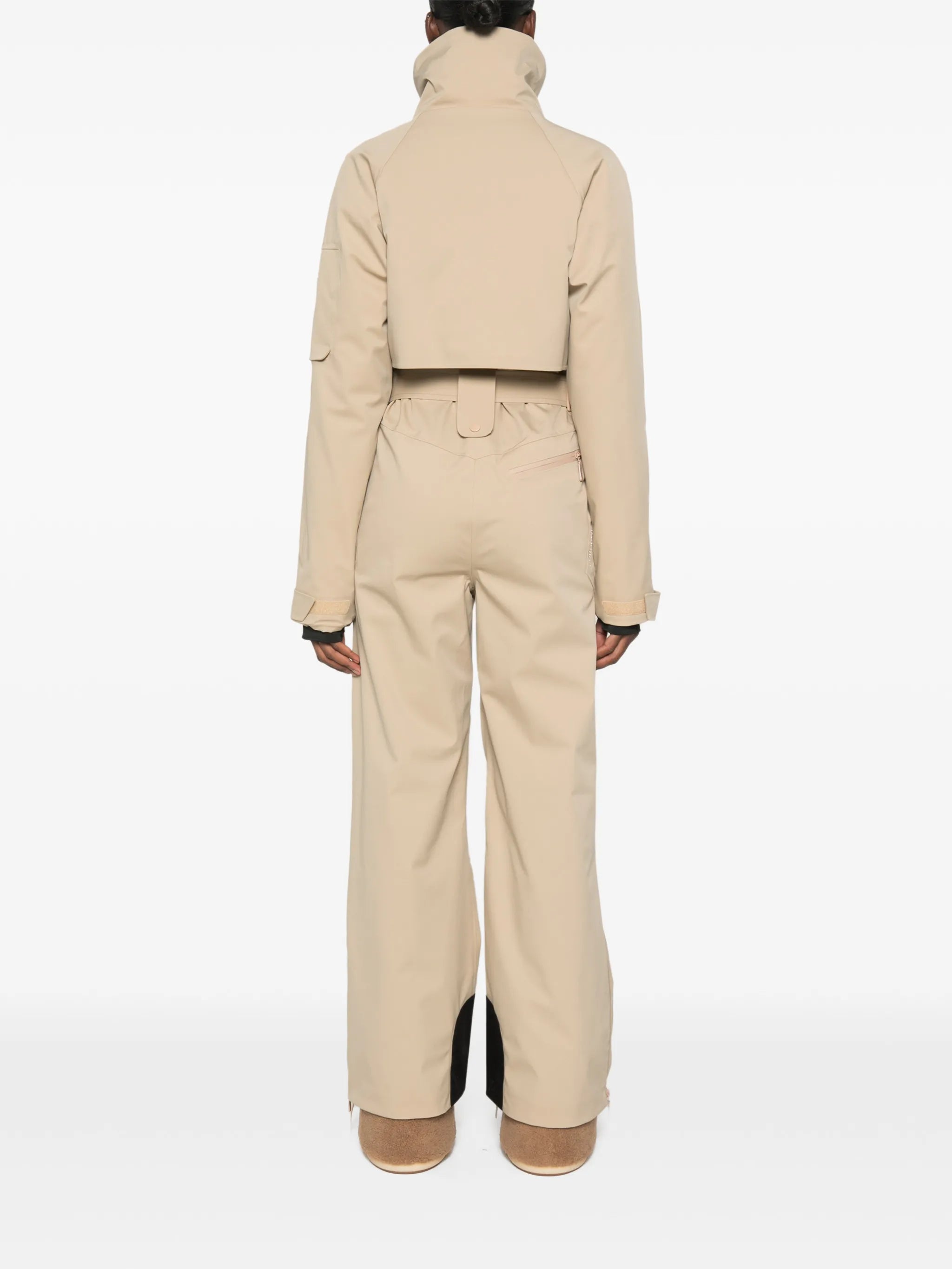 belted ski suit
