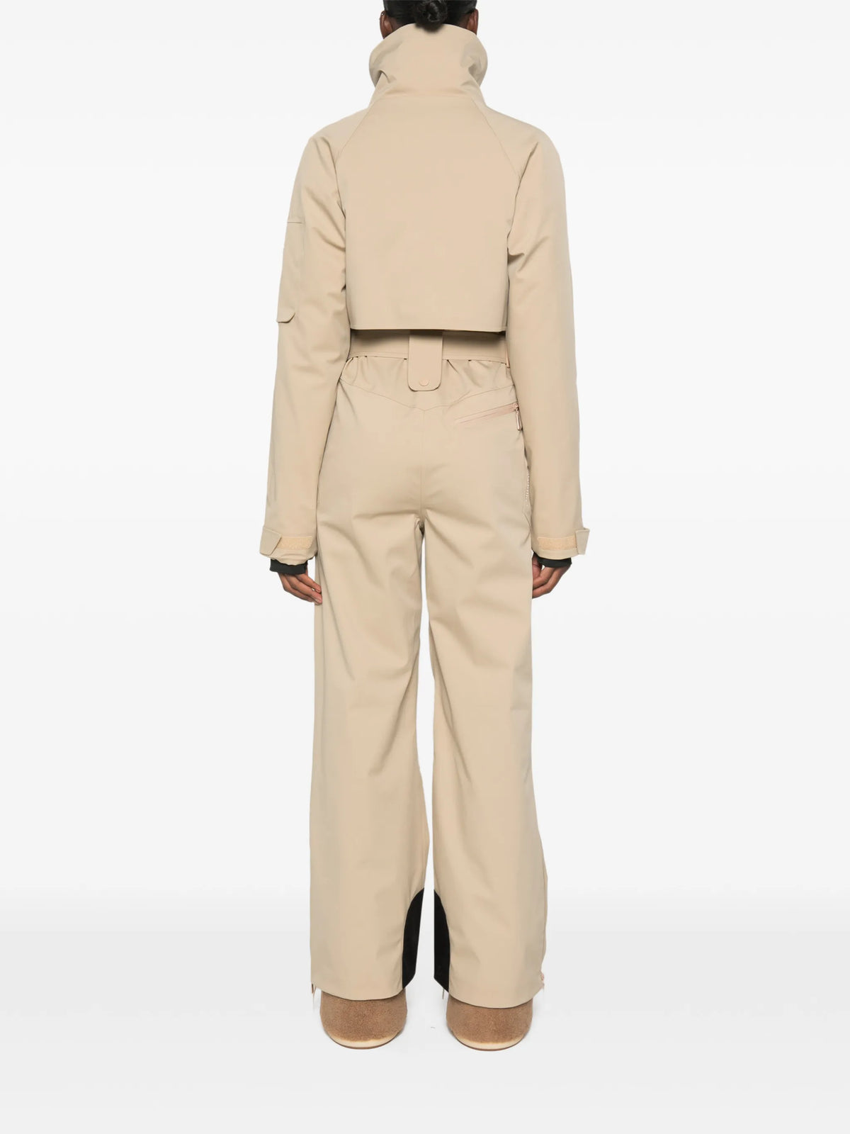 belted ski suit