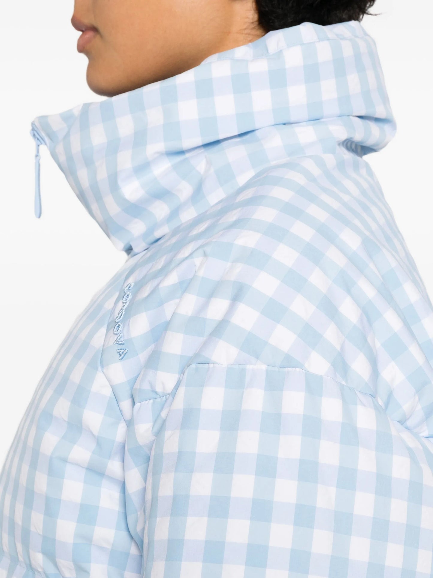 Cortina checkered puffer ski jacket