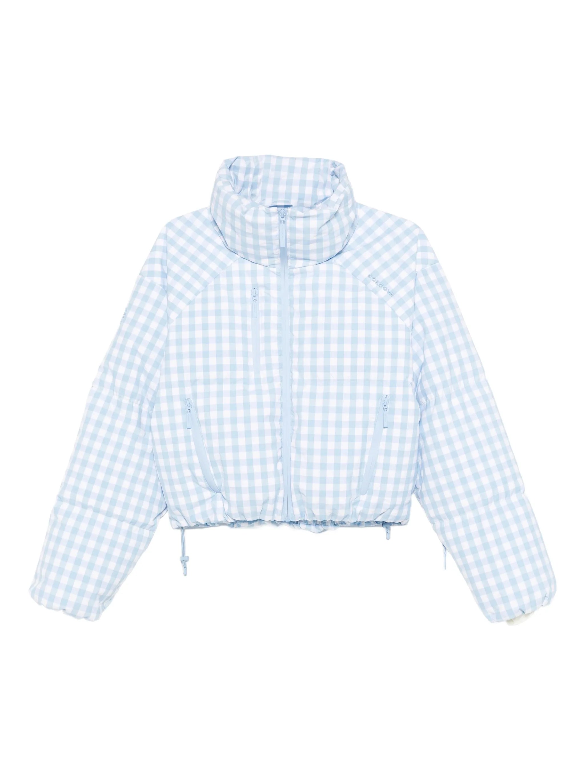 Cortina checkered puffer ski jacket