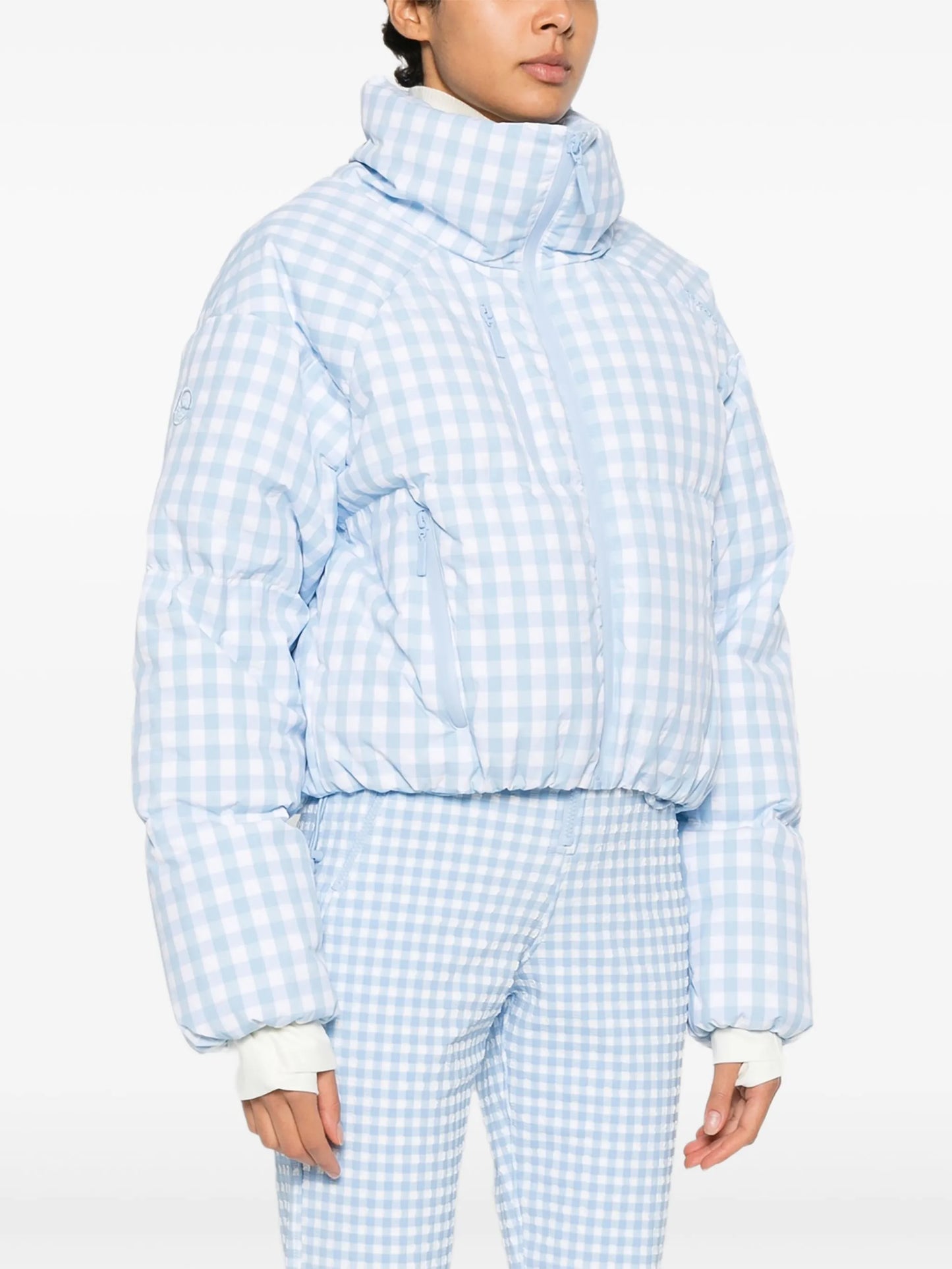 Cortina checkered puffer ski jacket
