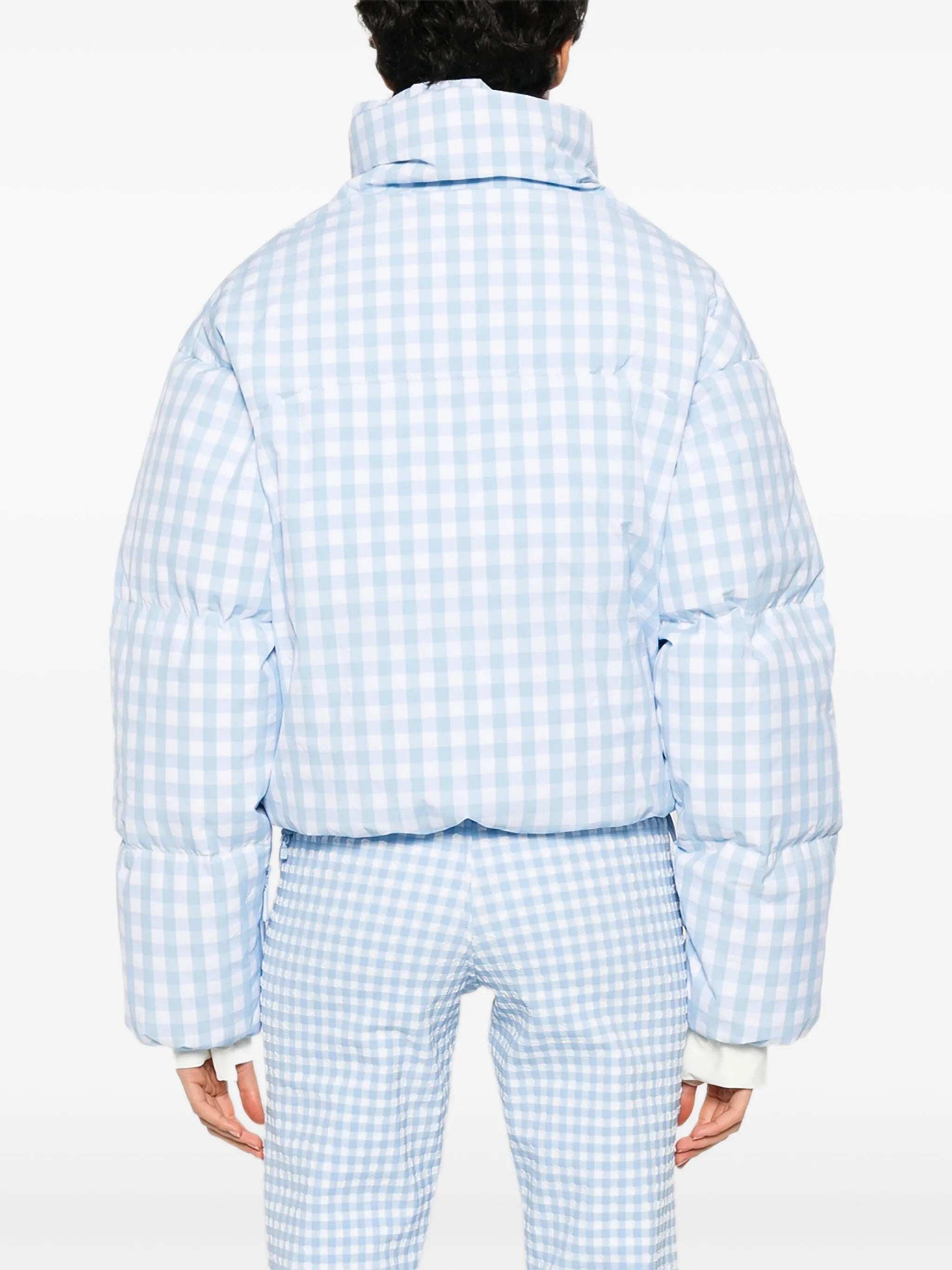 Cortina checkered puffer ski jacket