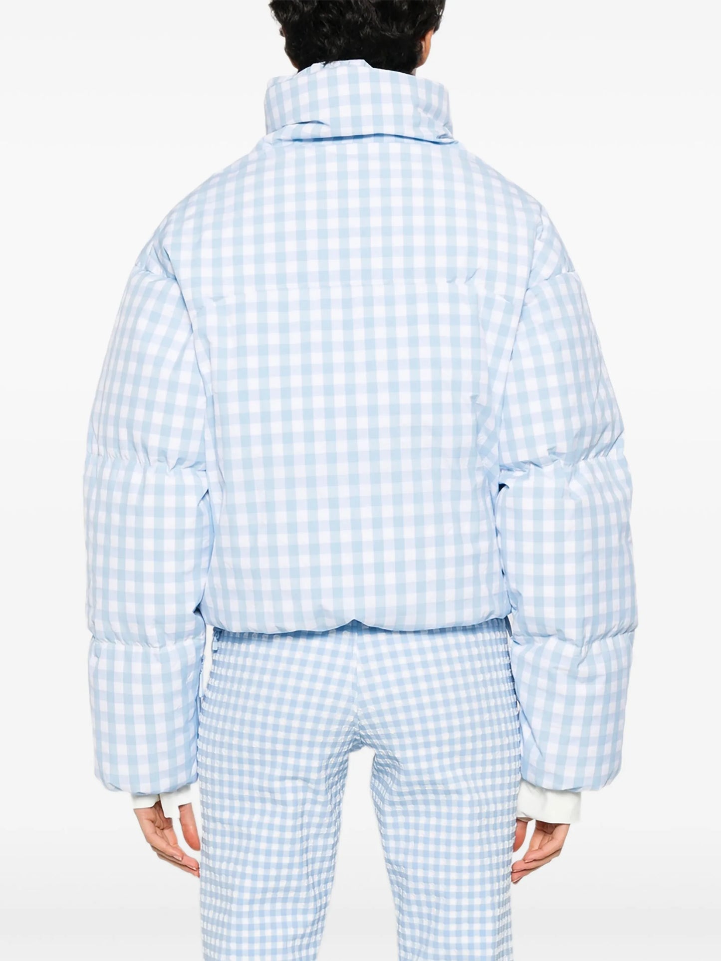 Cortina checkered puffer ski jacket