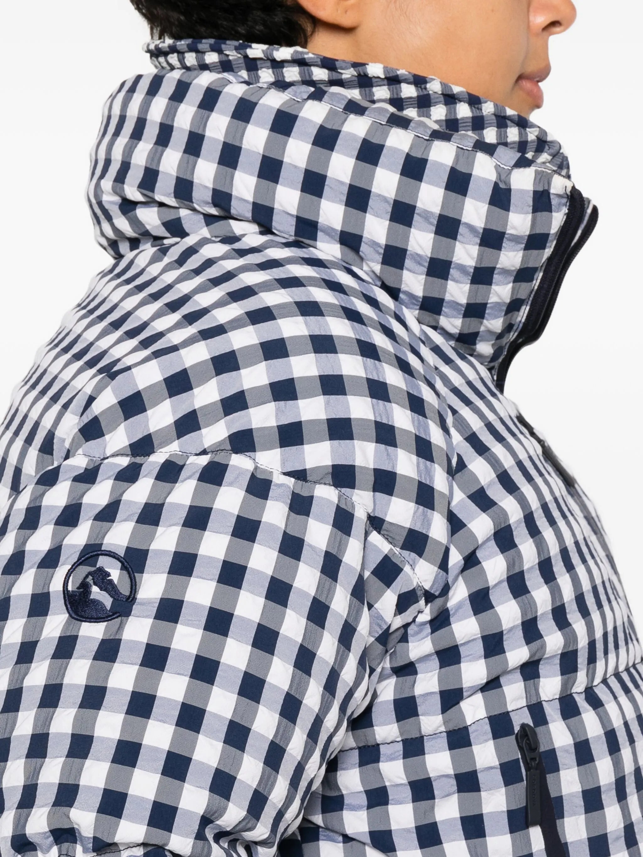 Cortina checkered puffer ski jacket