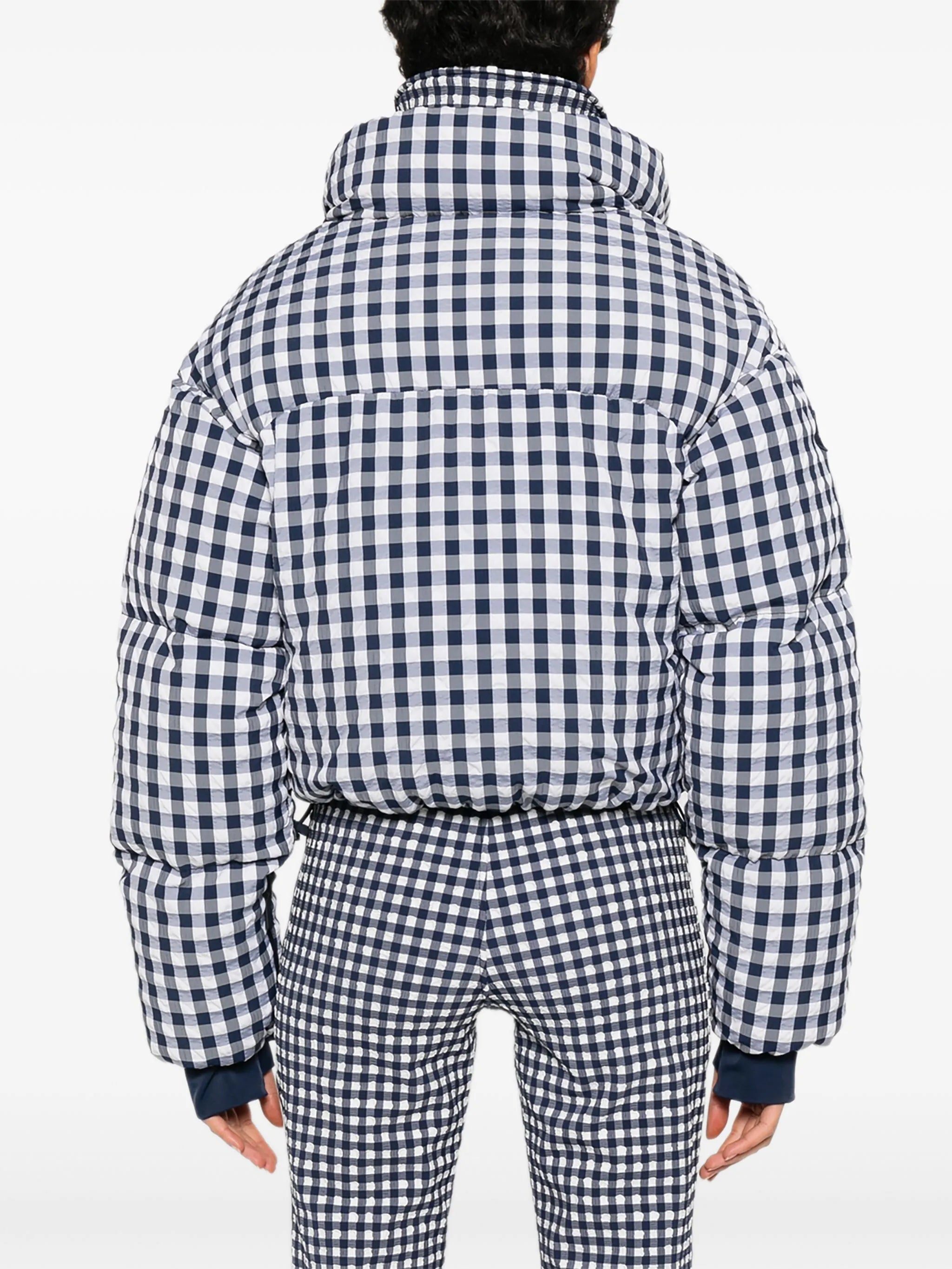 Cortina checkered puffer ski jacket