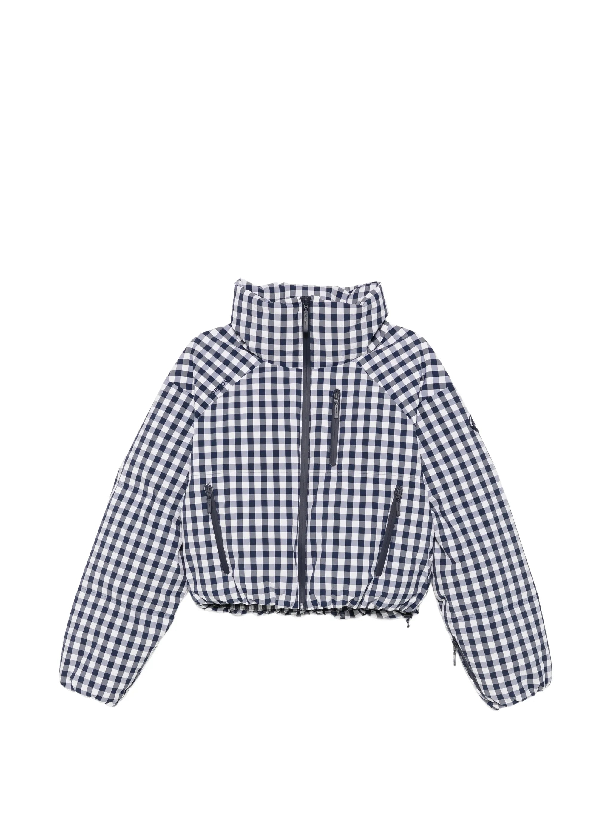 Cortina checkered puffer ski jacket