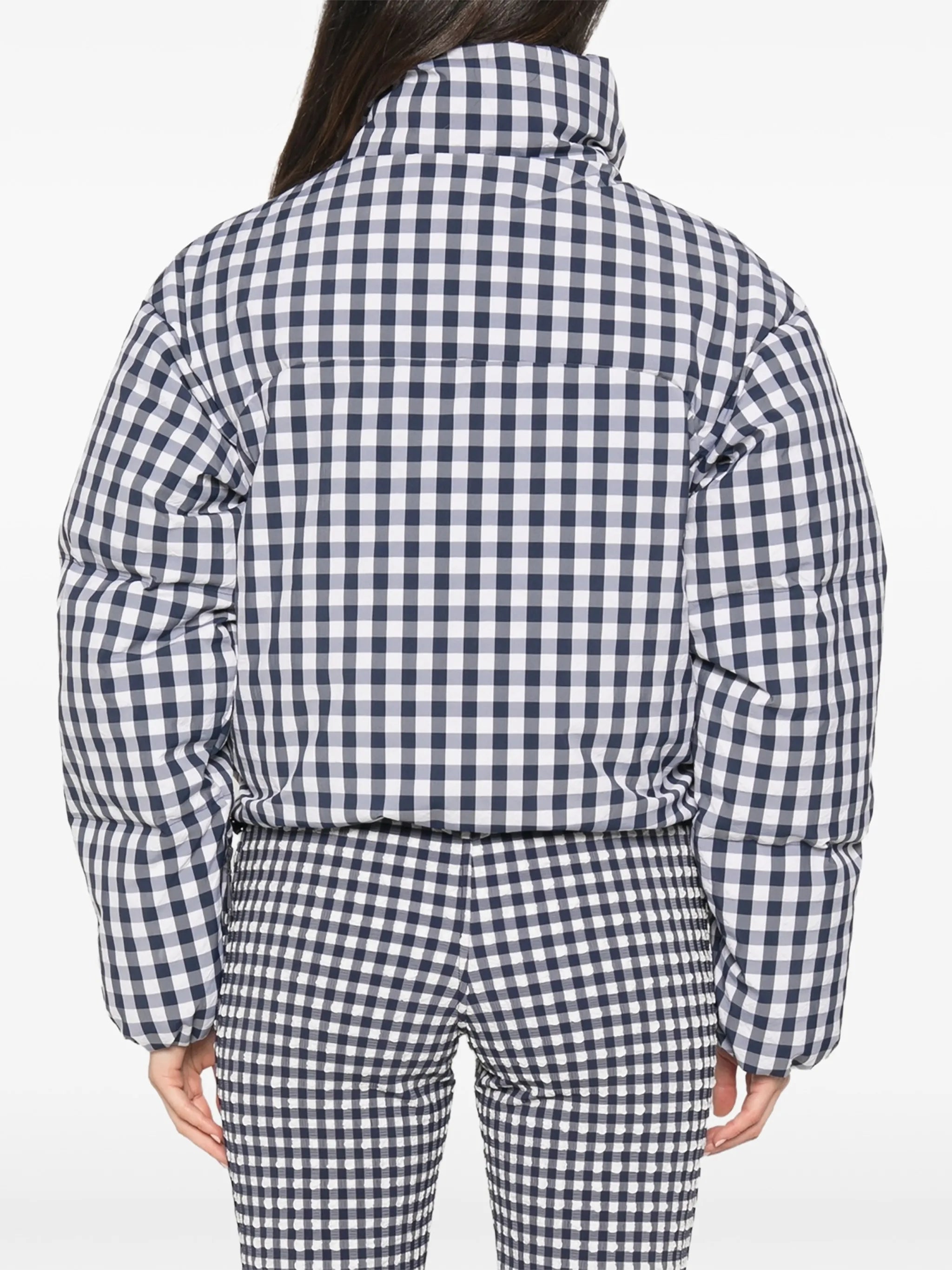 Cortina checkered puffer ski jacket