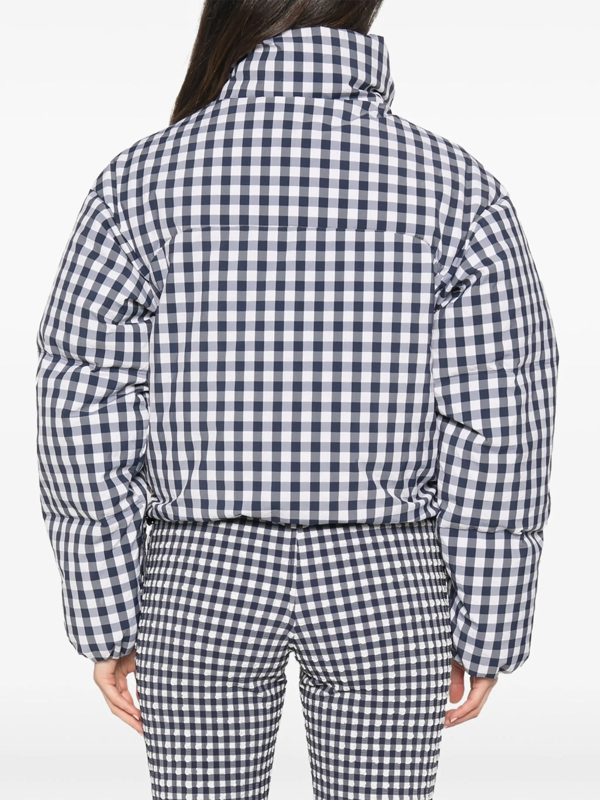 Cortina checkered puffer ski jacket