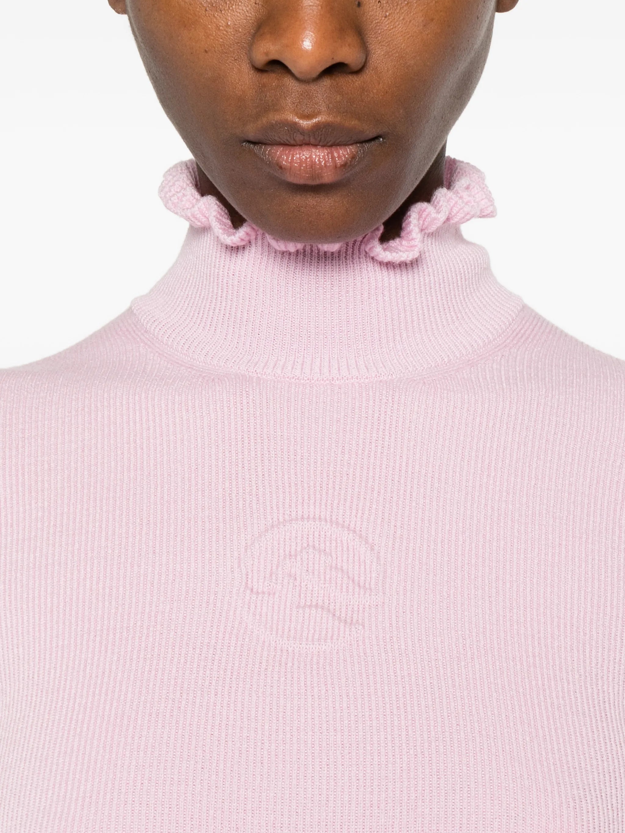 turtleneck long-sleeves T-shirt