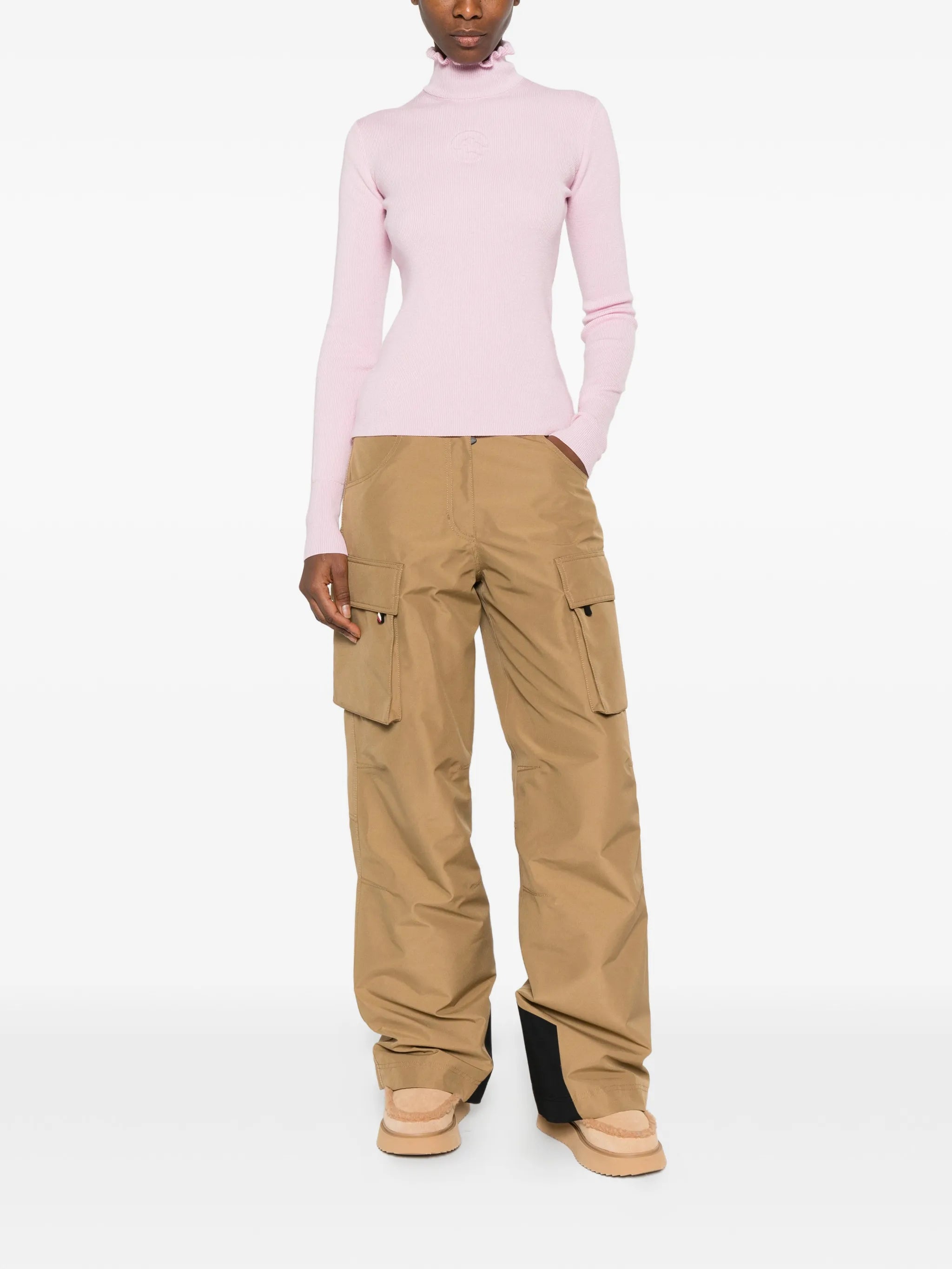 turtleneck long-sleeves T-shirt