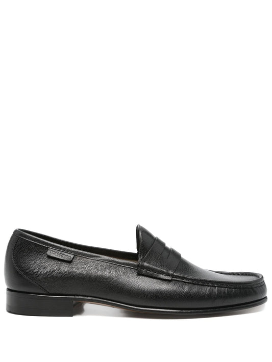 leather loafers