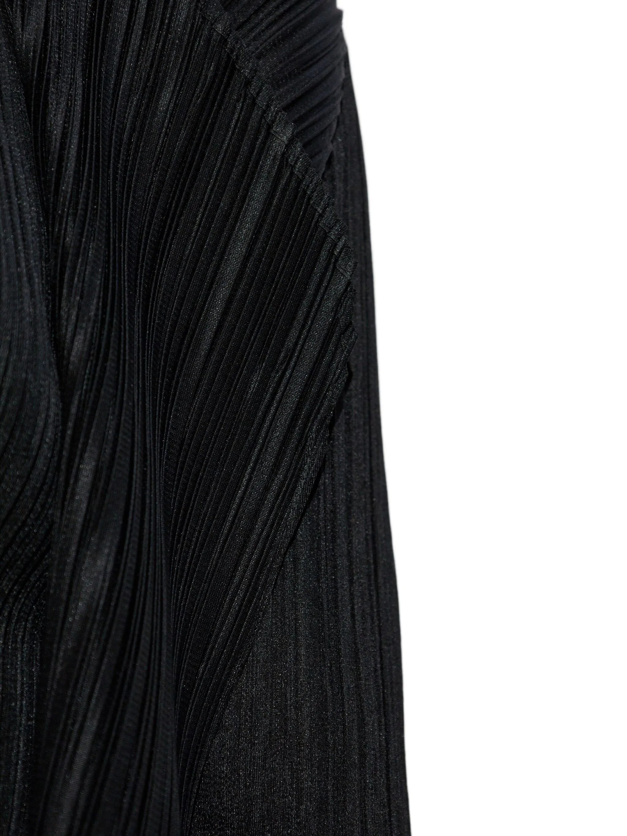 pleated open-front cardigan