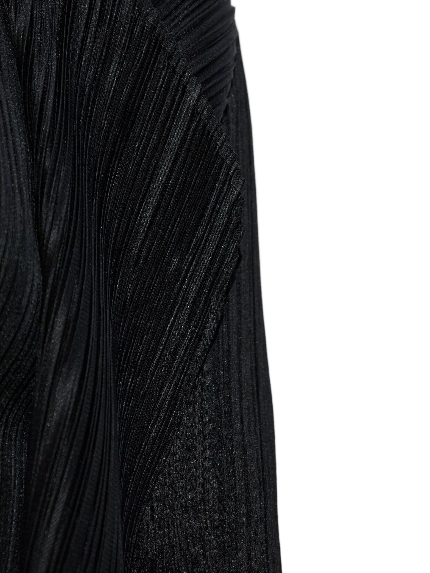 pleated open-front cardigan