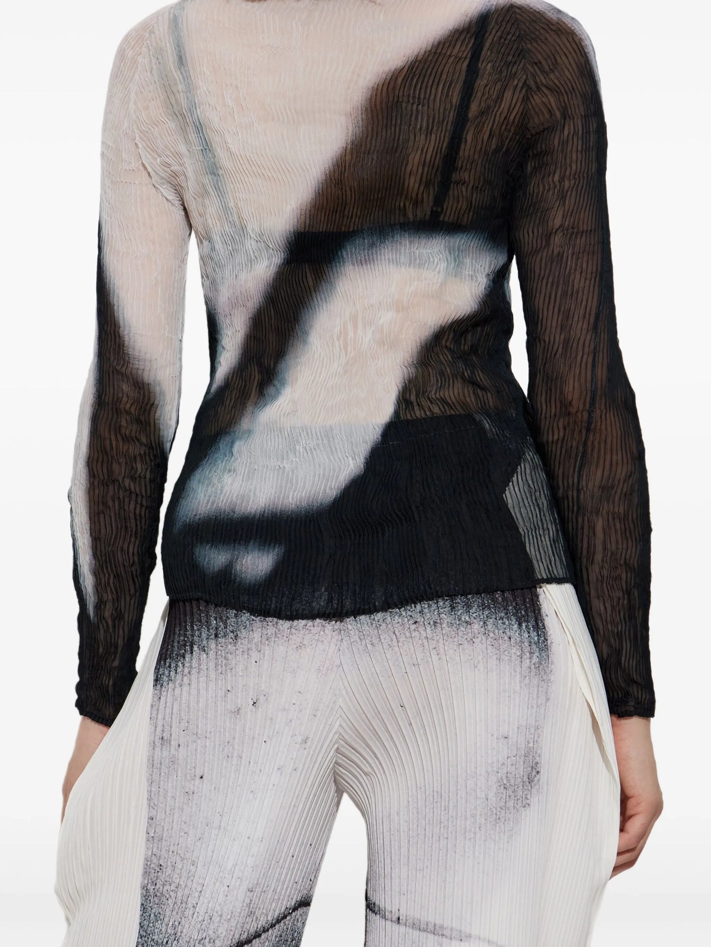 Shadow Study abstract-print long-sleeve top