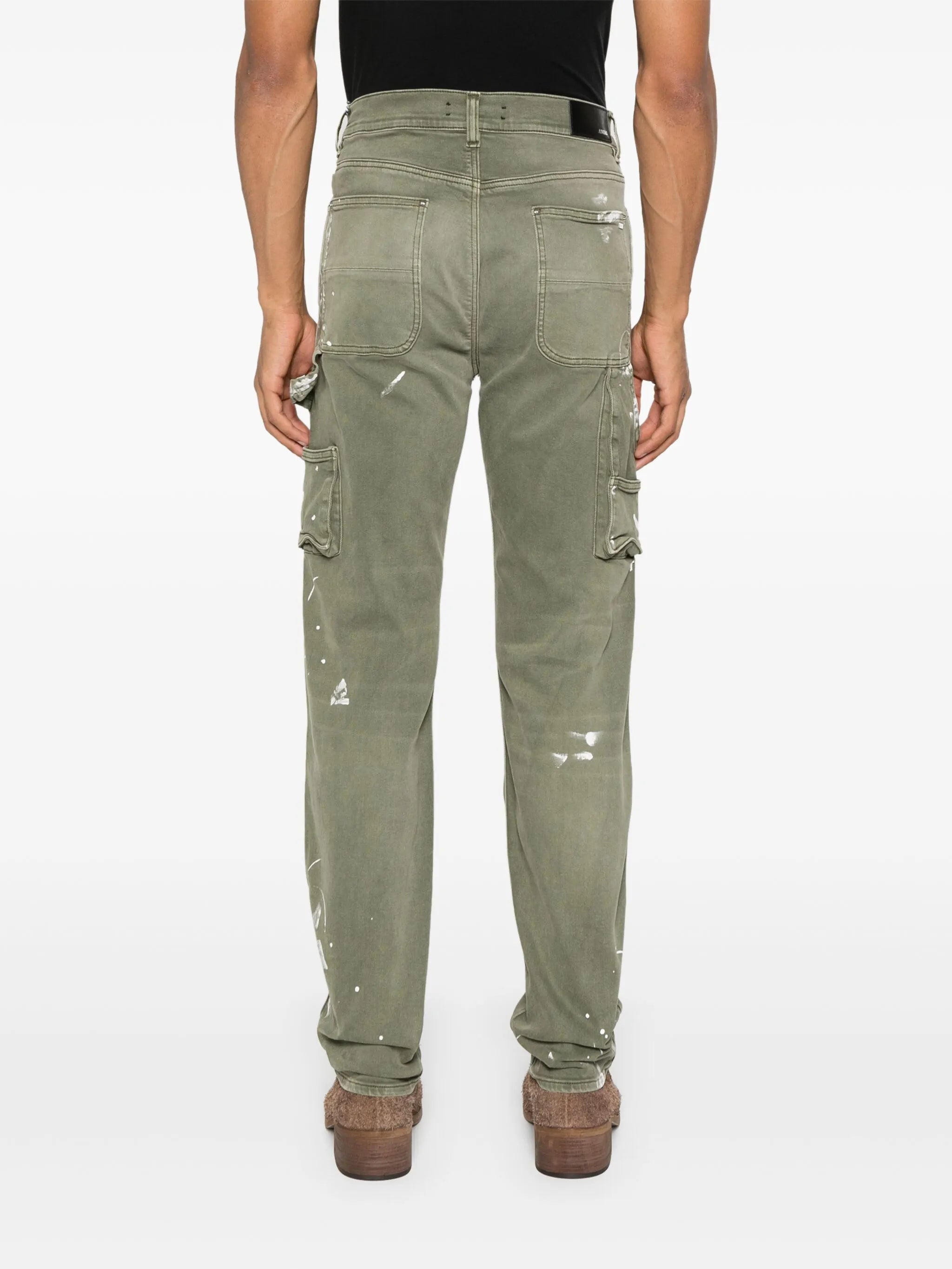 logo-print stretch-cotton jeans