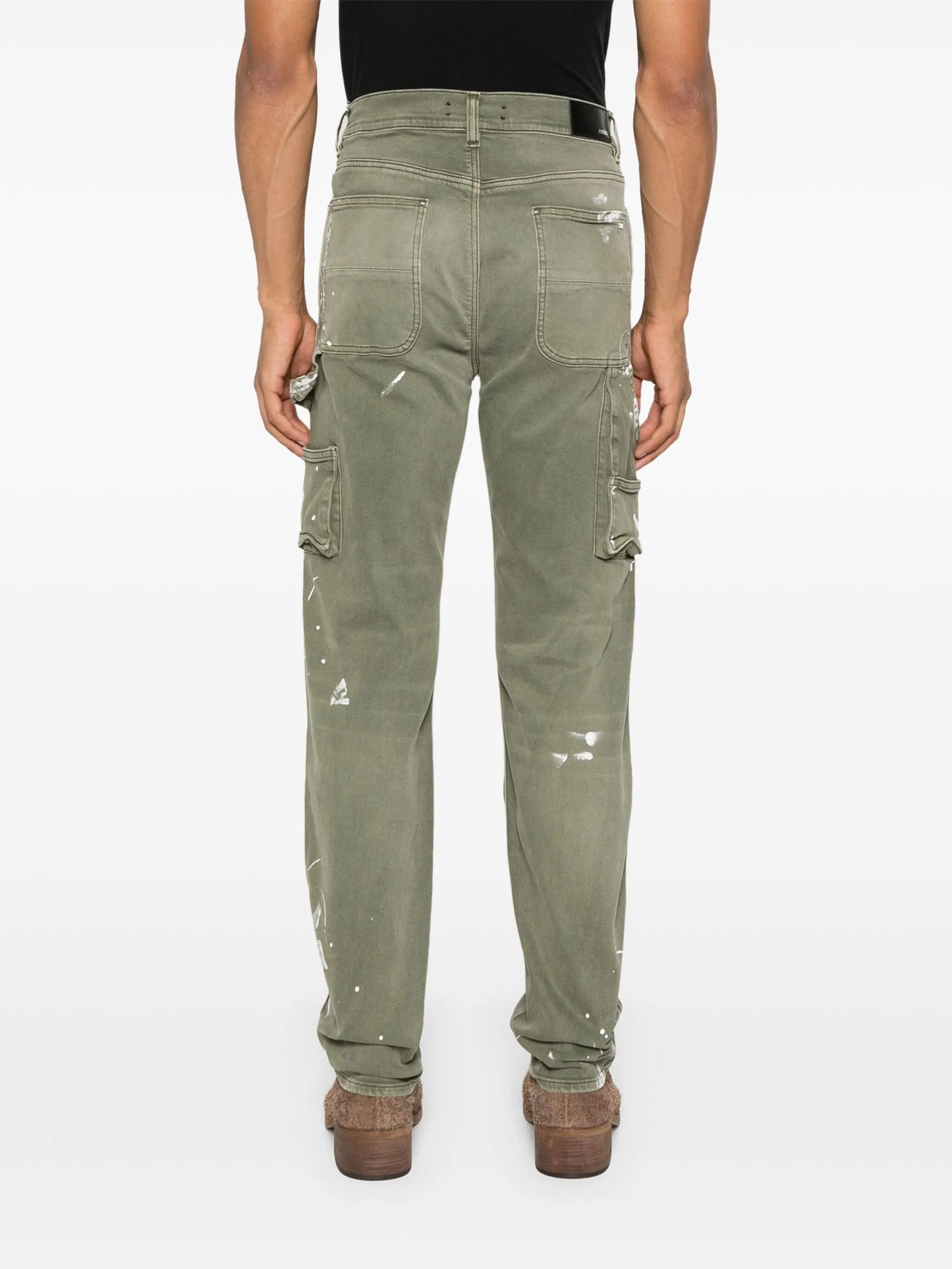 logo-print stretch-cotton jeans