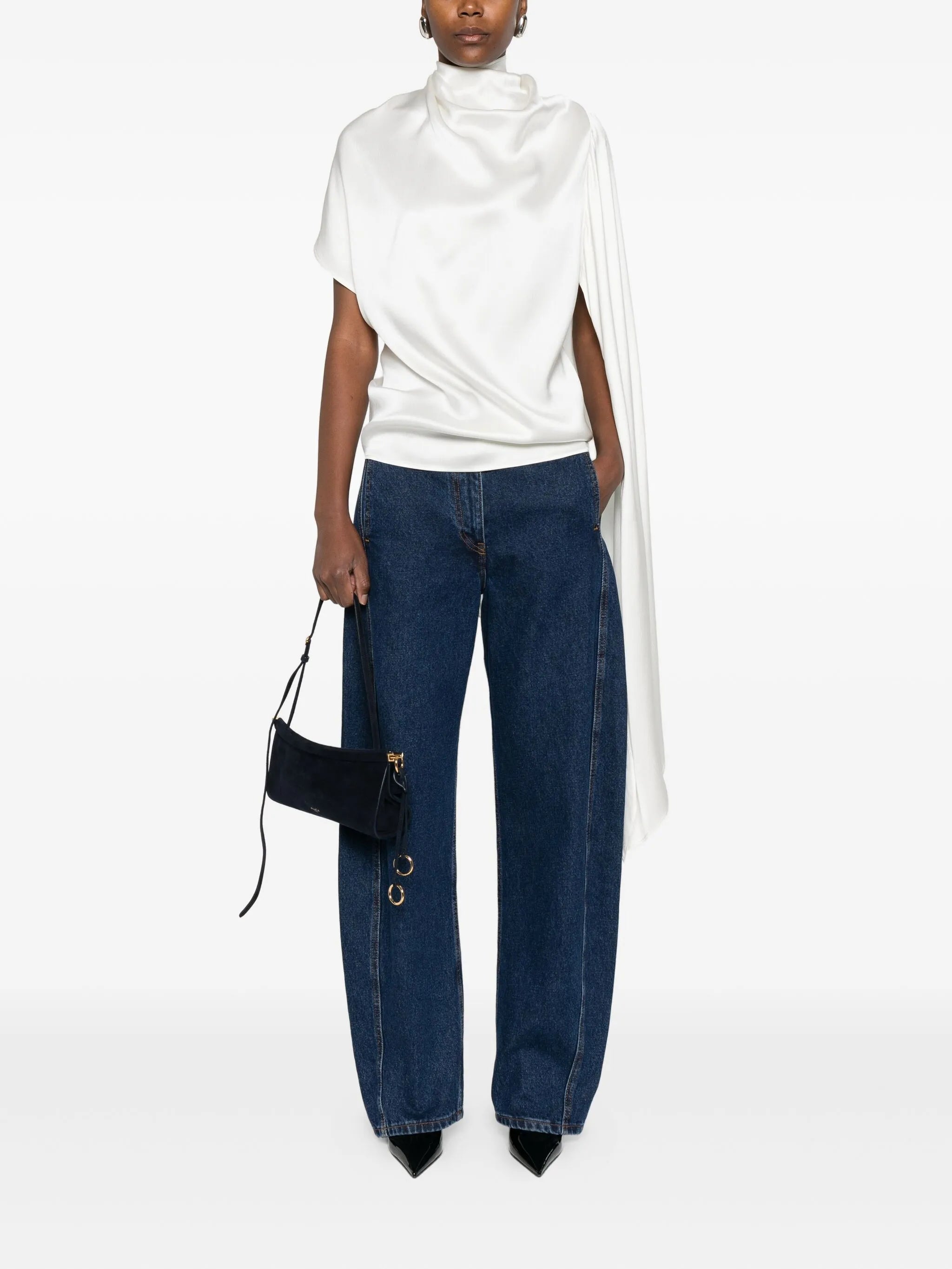 draped blouse