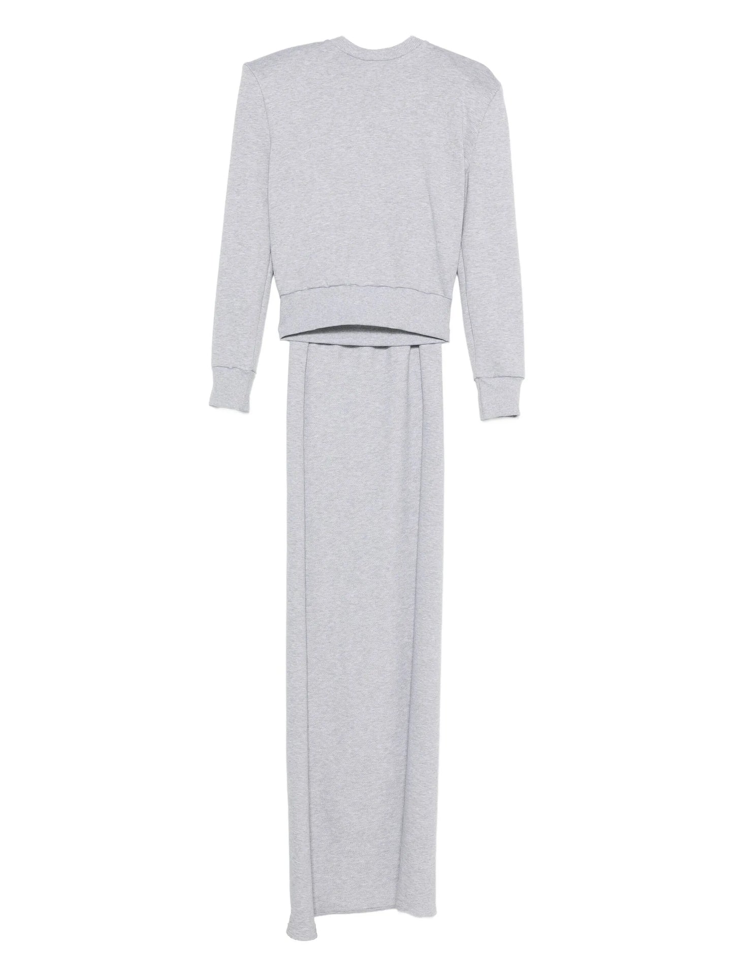 draped-detail crew-neck sweatshirt