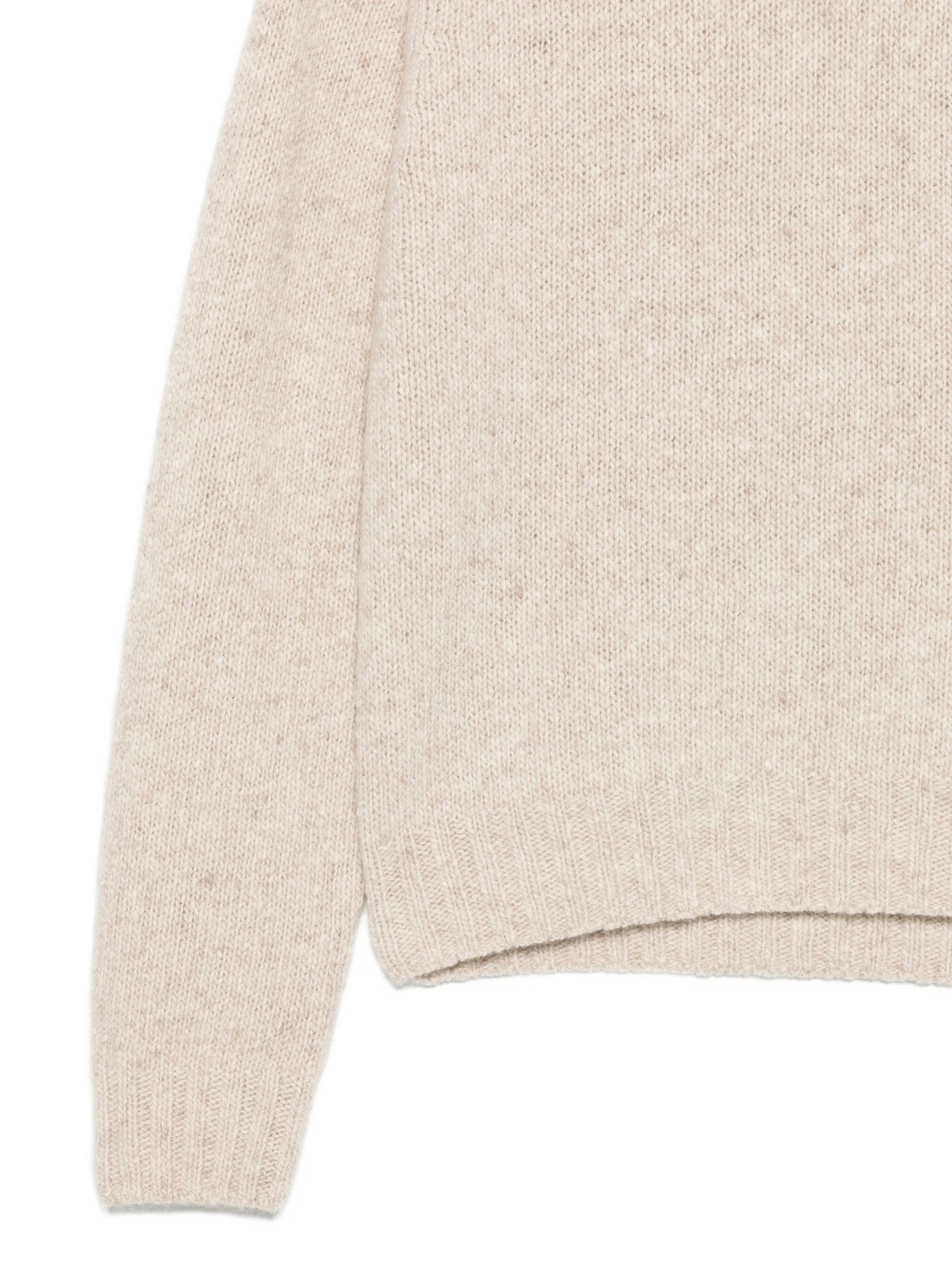 high-neck cashmere sweater