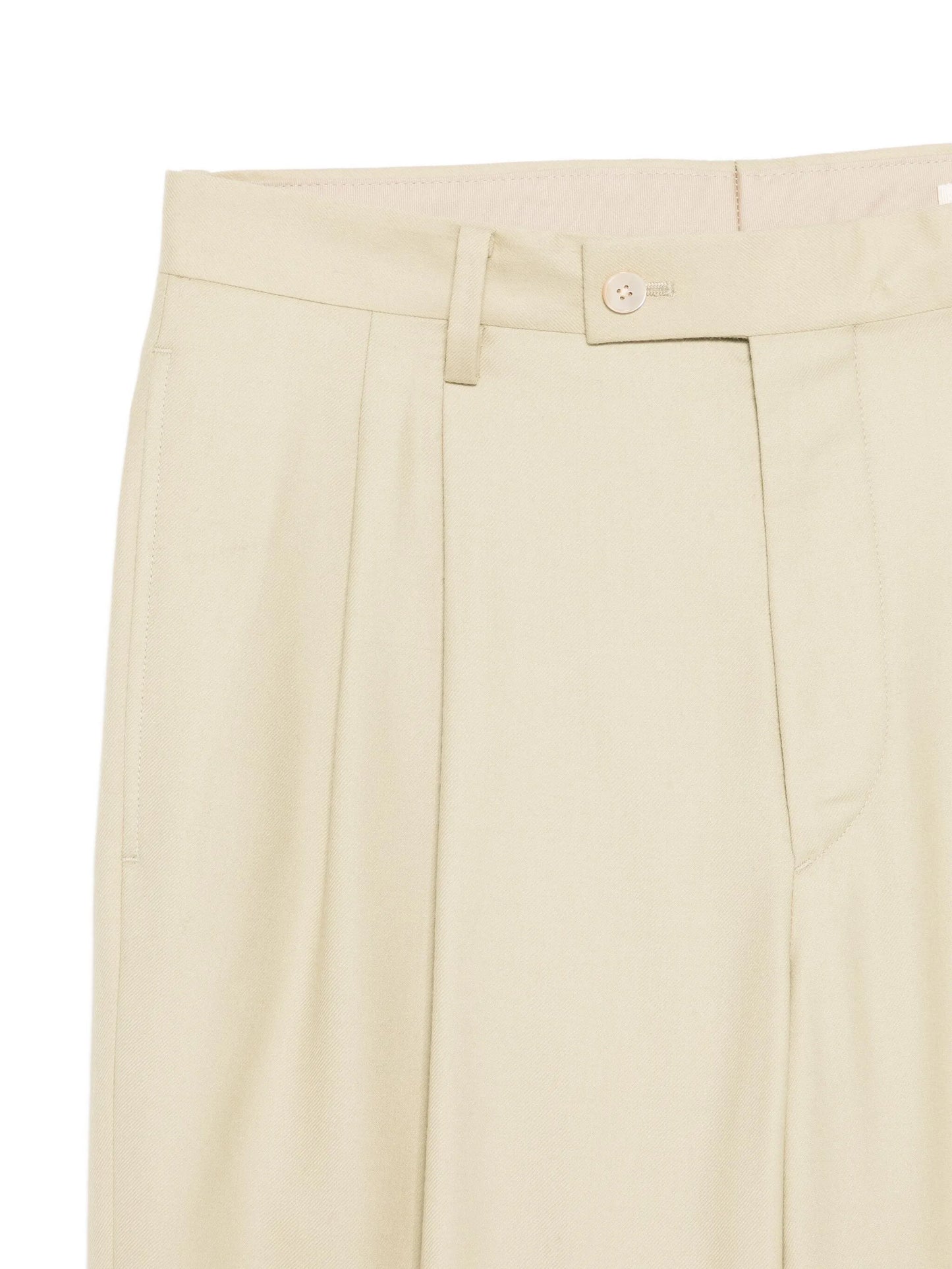 pleated tailored trousers