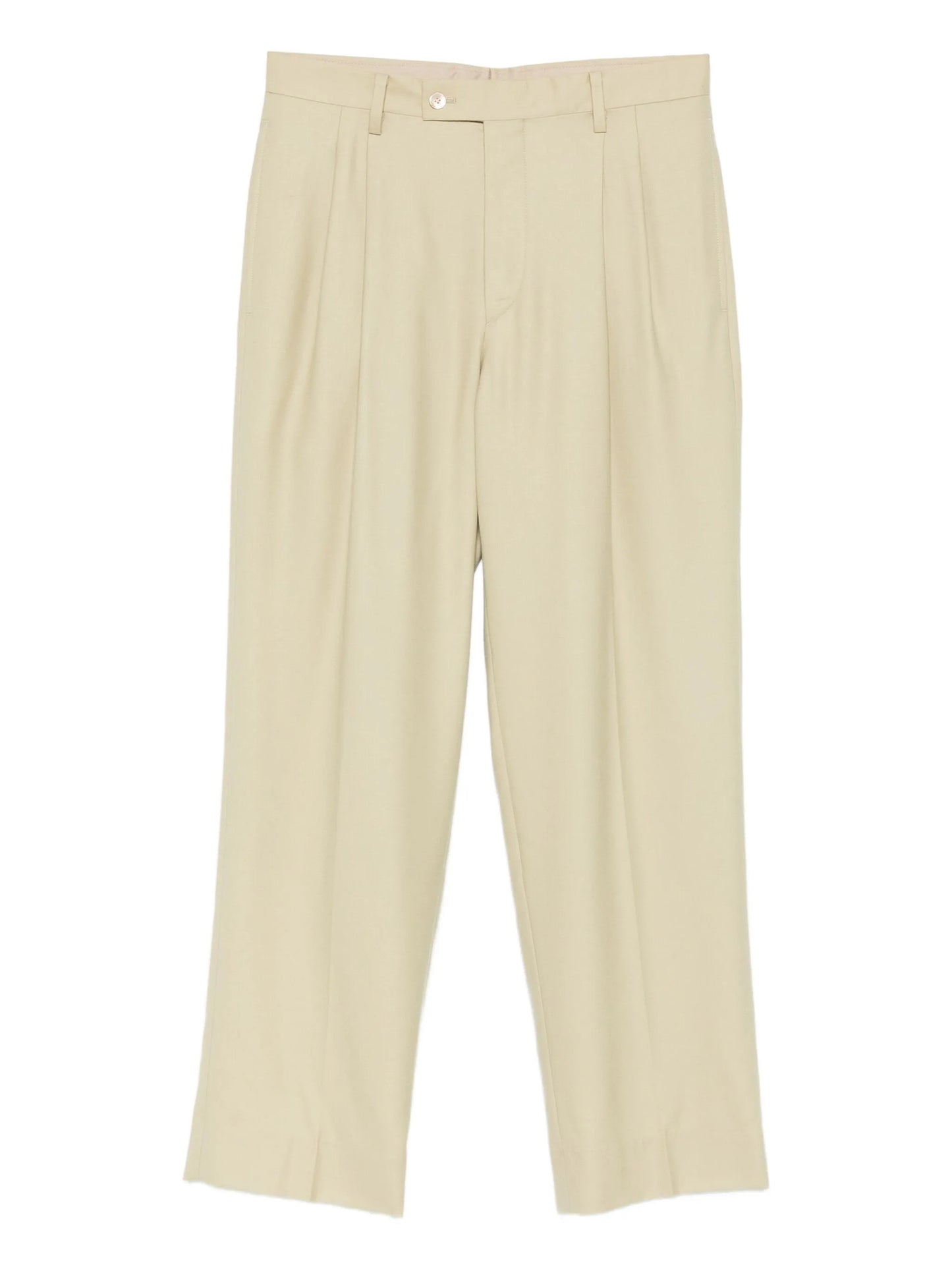 pleated tailored trousers