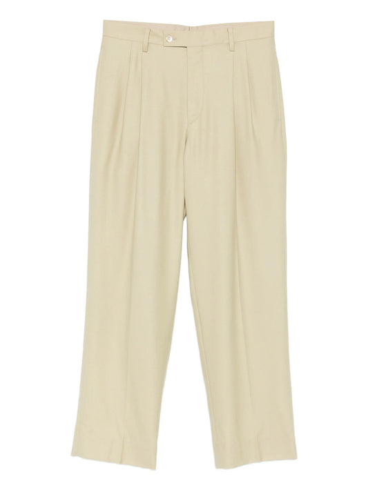 pleated tailored trousers