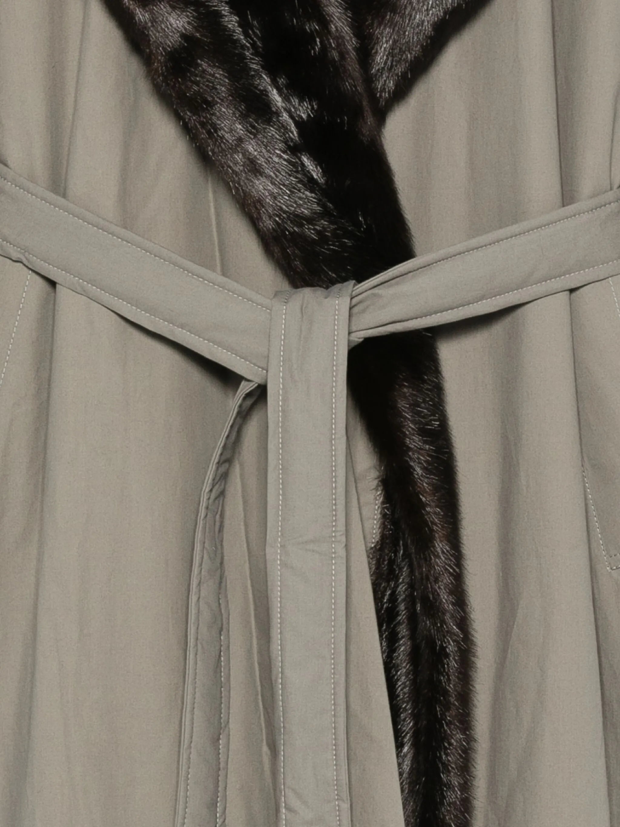 fur hooded coat