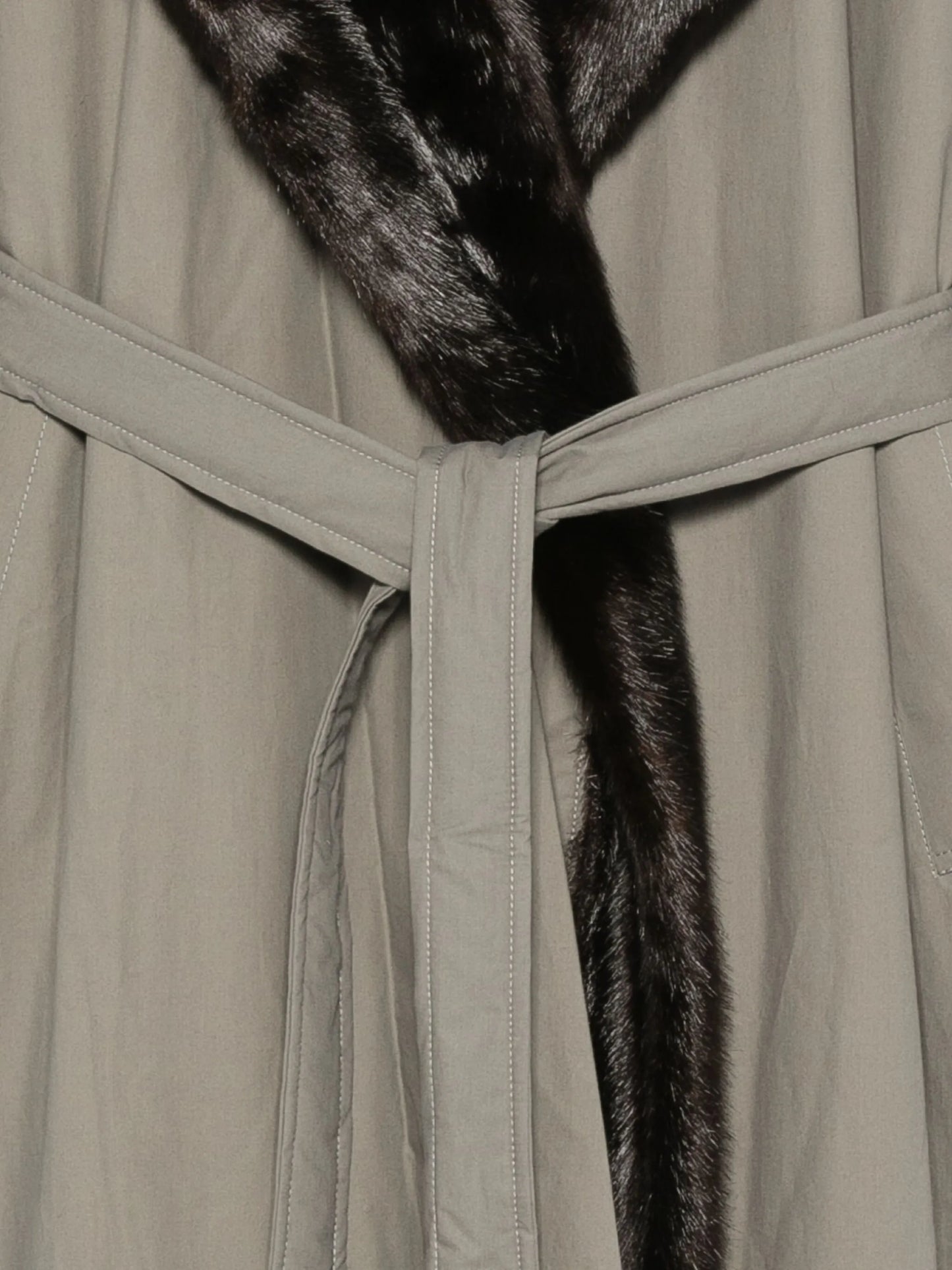 fur hooded coat
