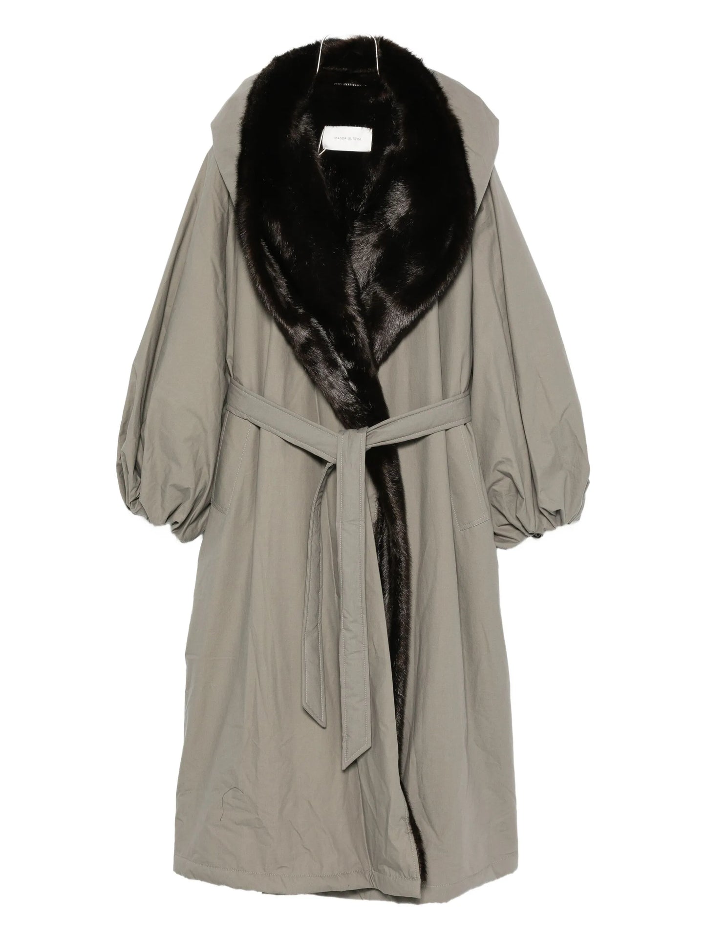 fur hooded coat