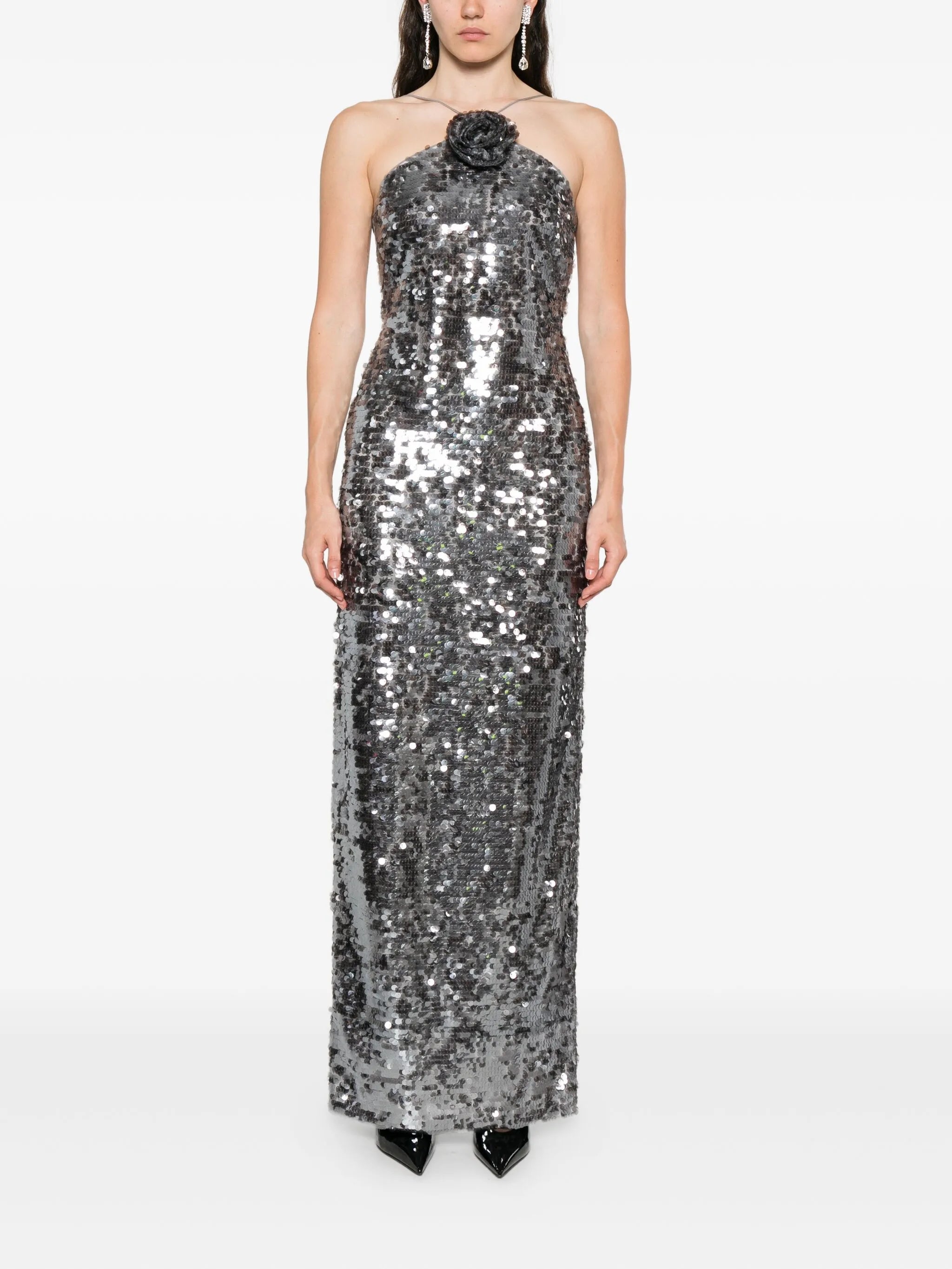 sequin-embellished maxi dress