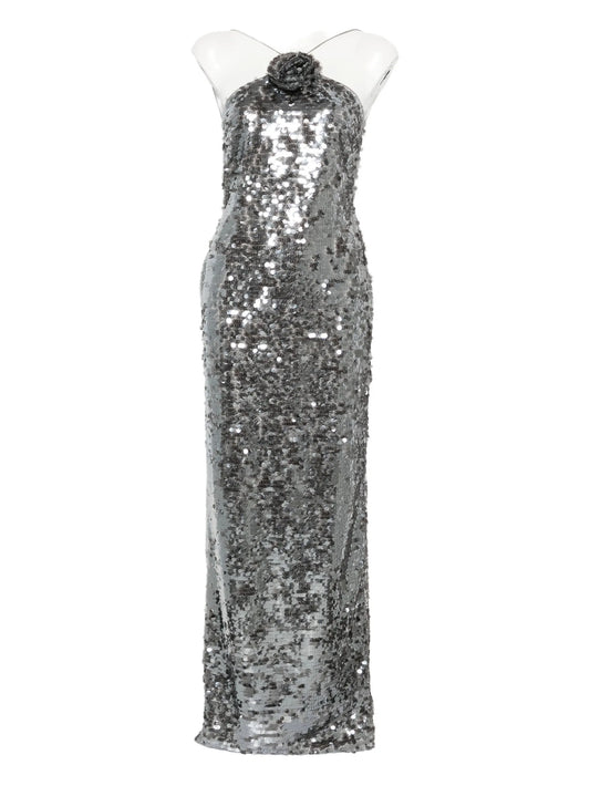 sequin-embellished maxi dress