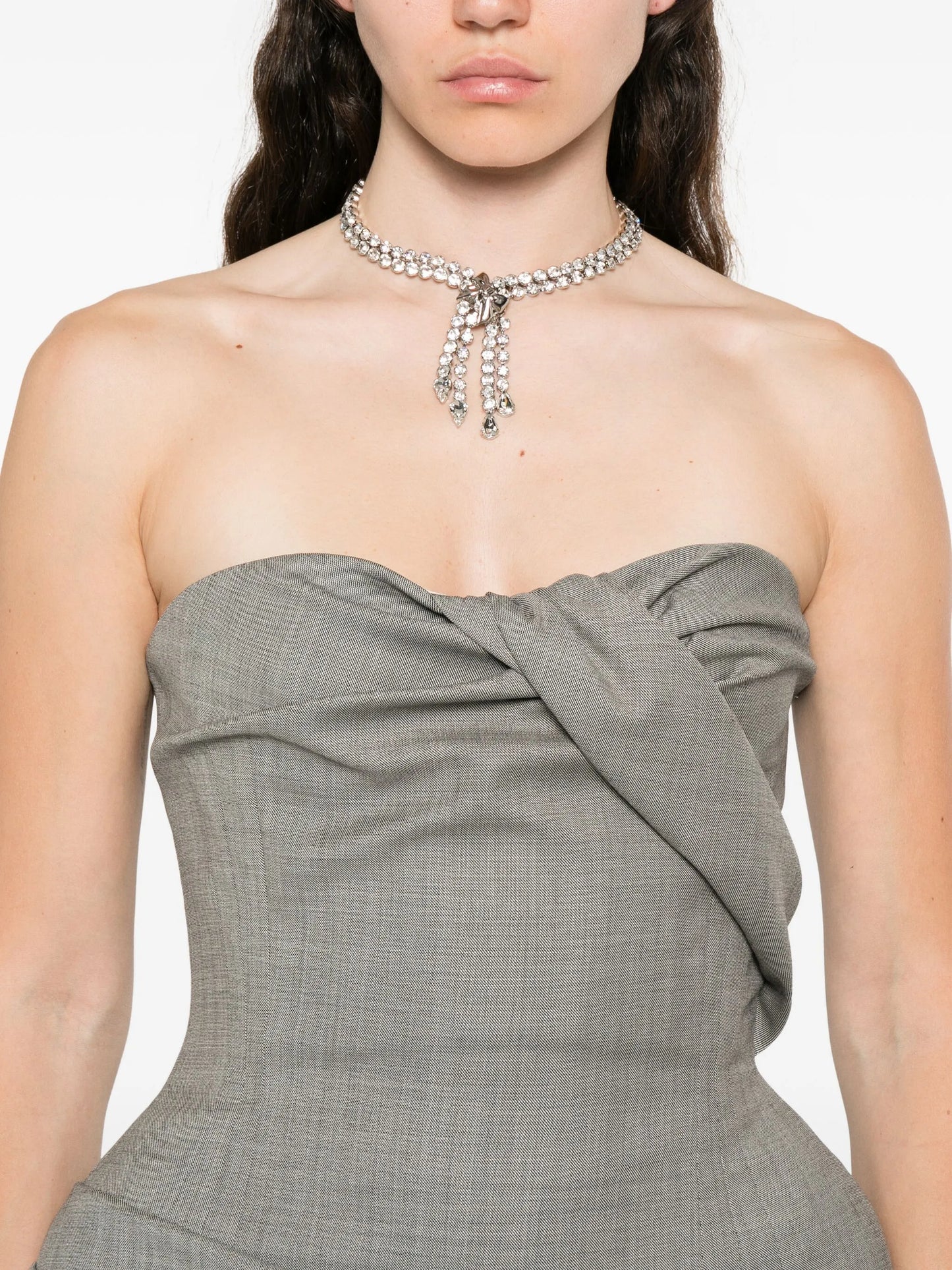 twisted draped dress