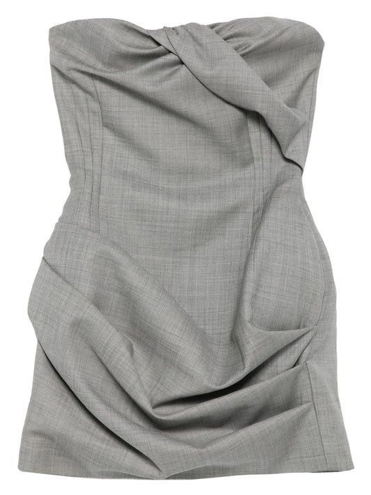 twisted draped dress