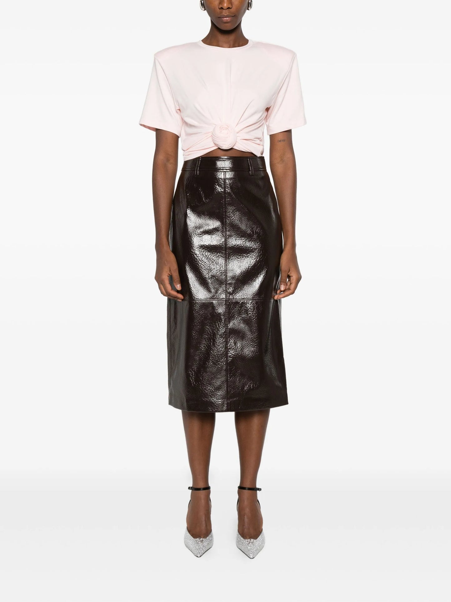 knotted front T-shirt