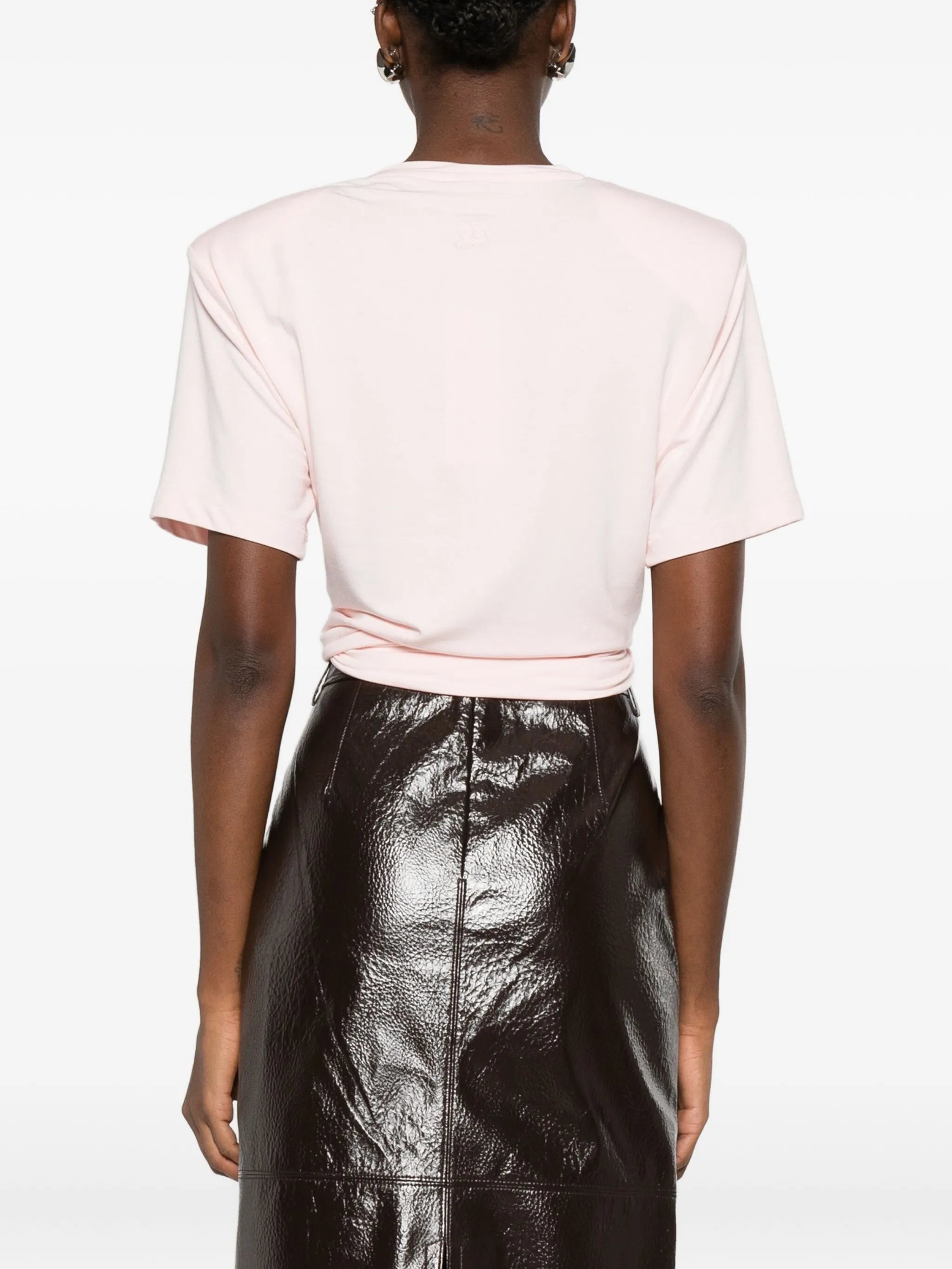 knotted front T-shirt