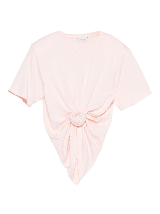 knotted front T-shirt
