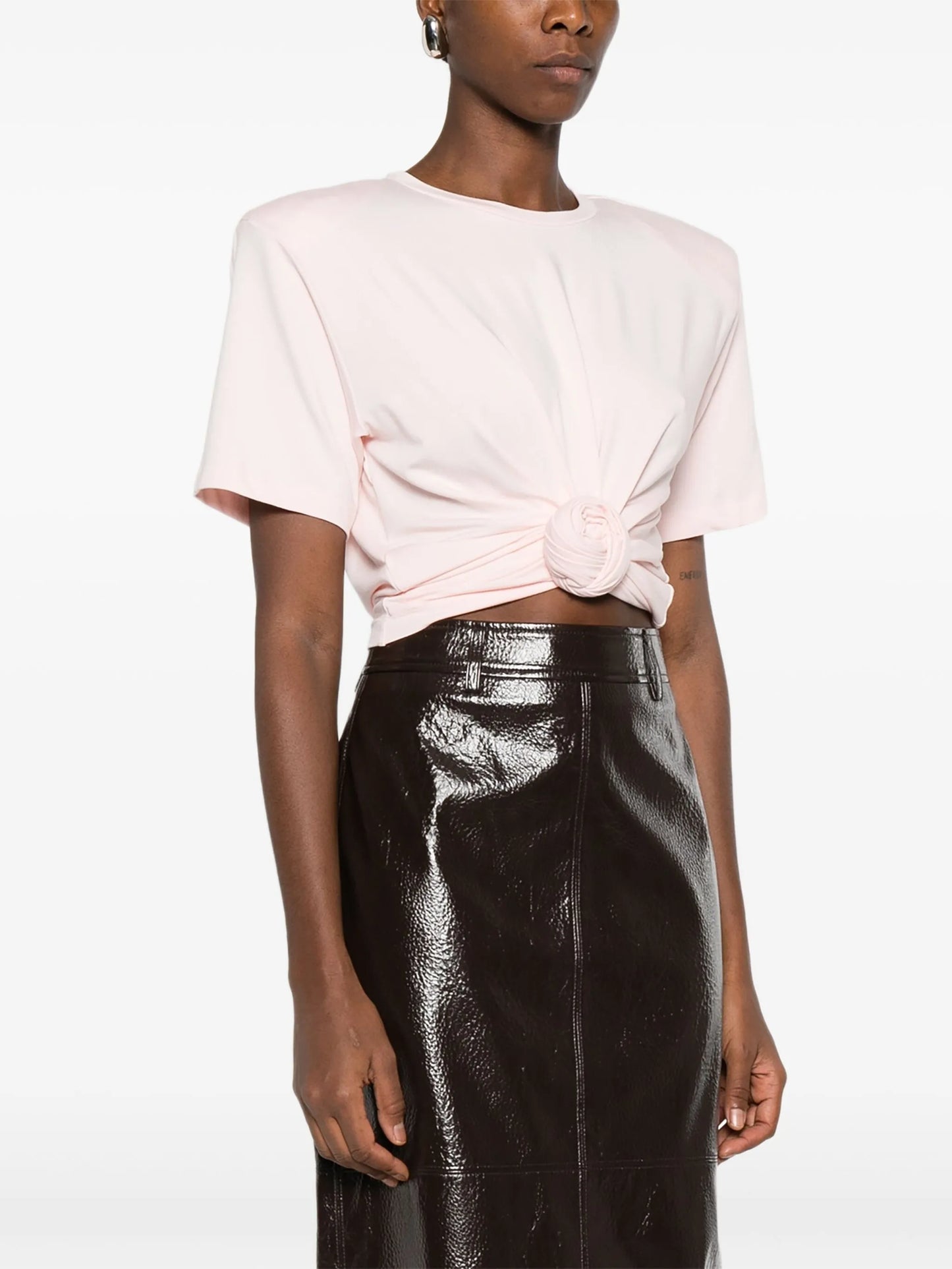 knotted front T-shirt