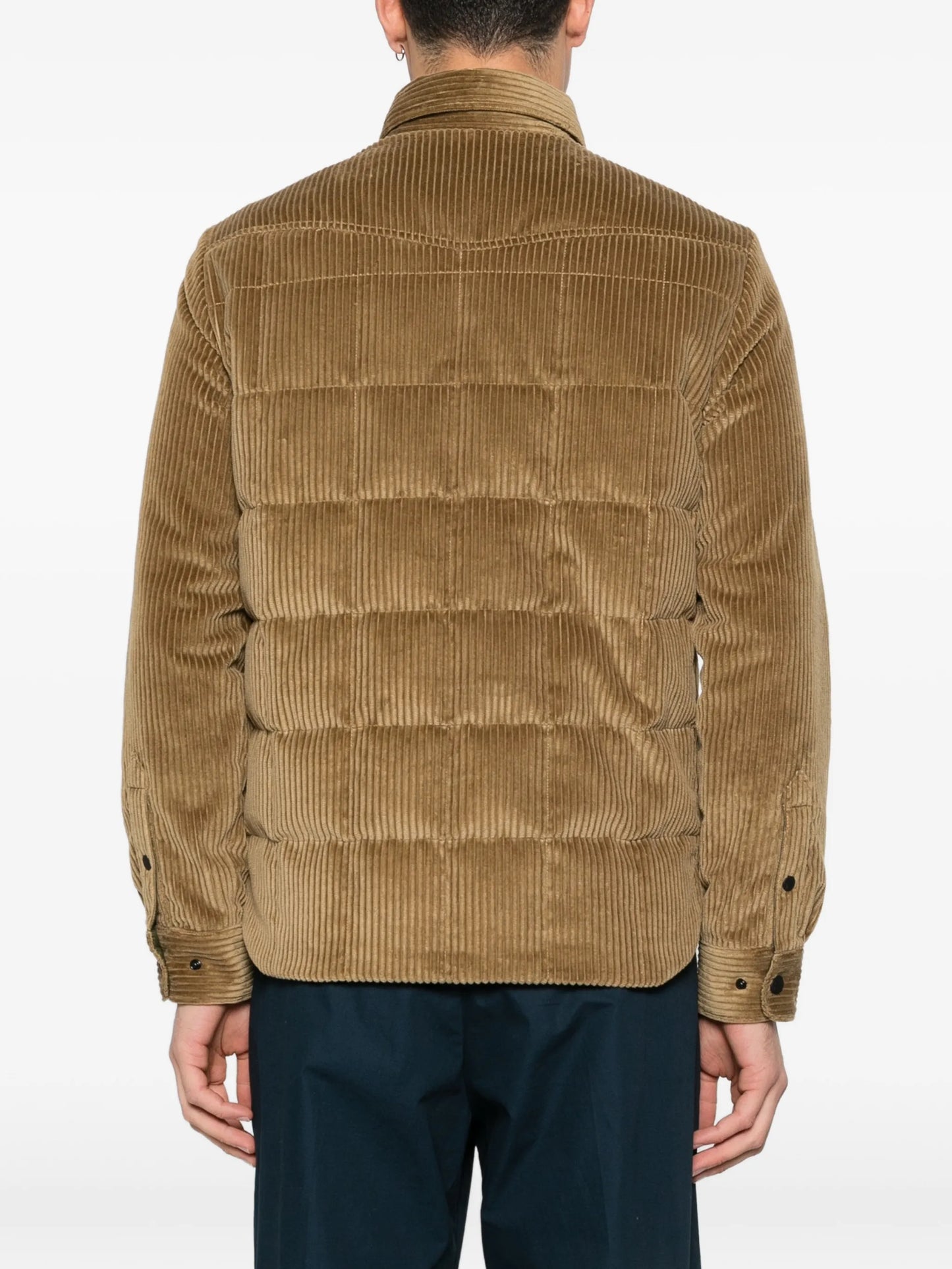 Gelt corduroy padded shirt jacket
