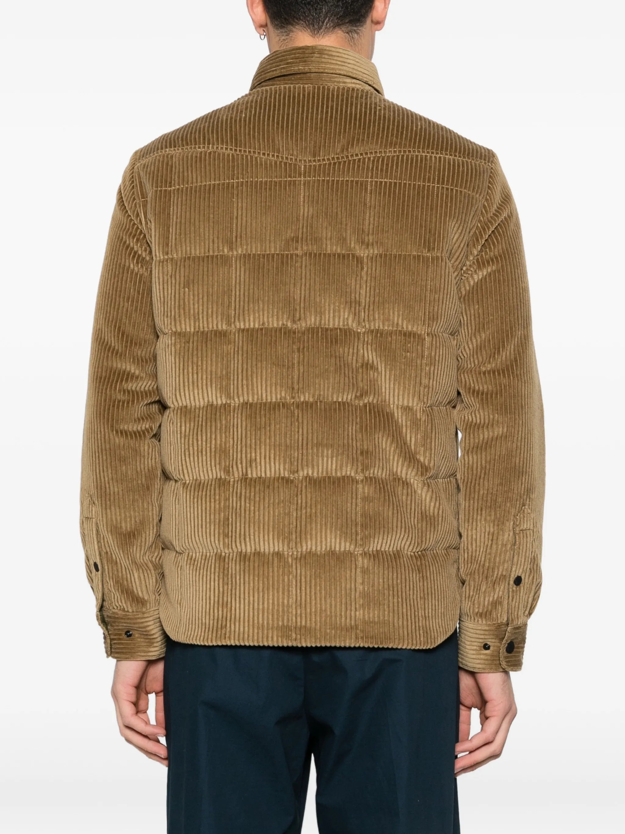 Gelt corduroy padded shirt jacket