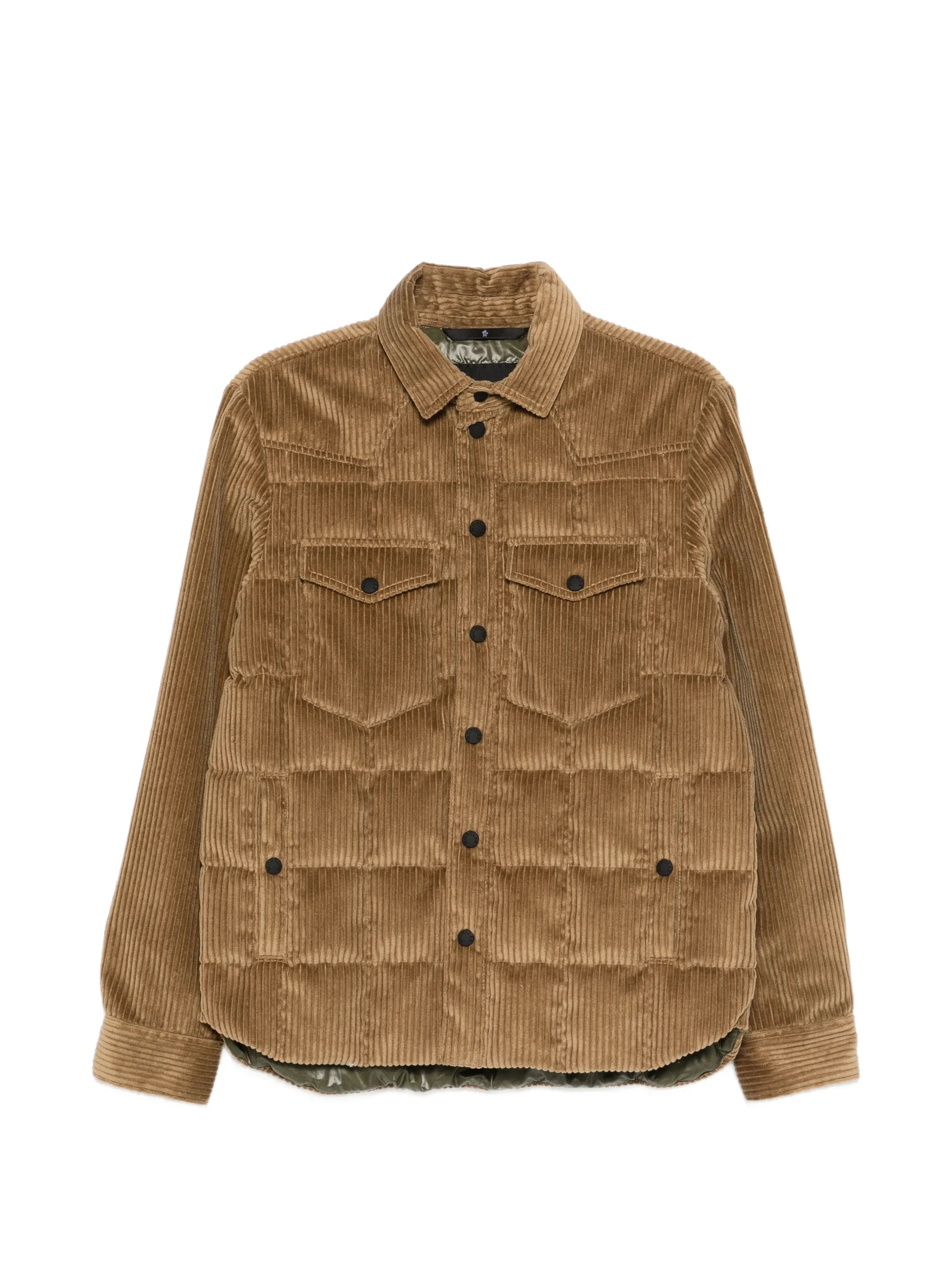 Gelt corduroy padded shirt jacket