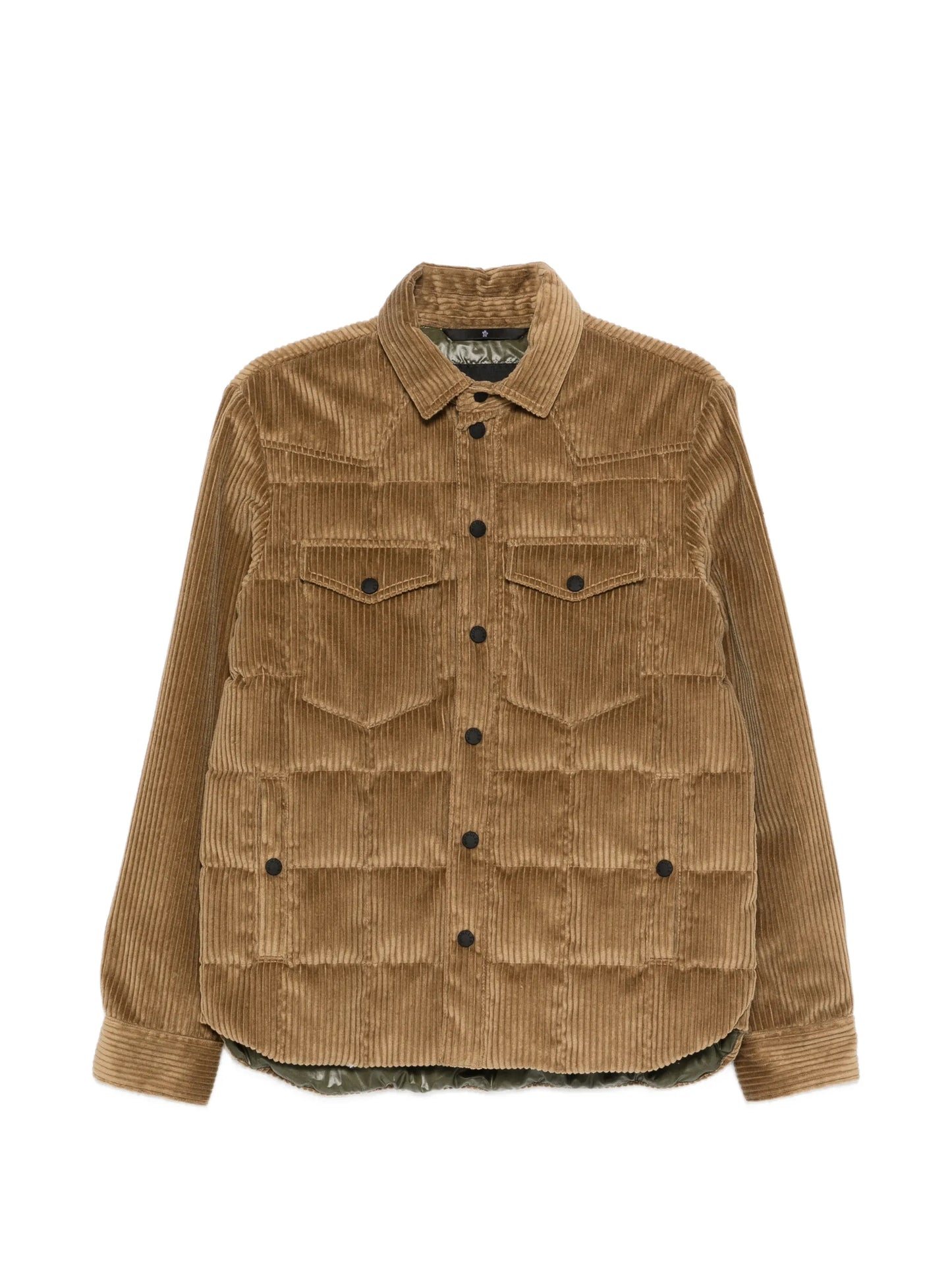 Gelt corduroy padded shirt jacket