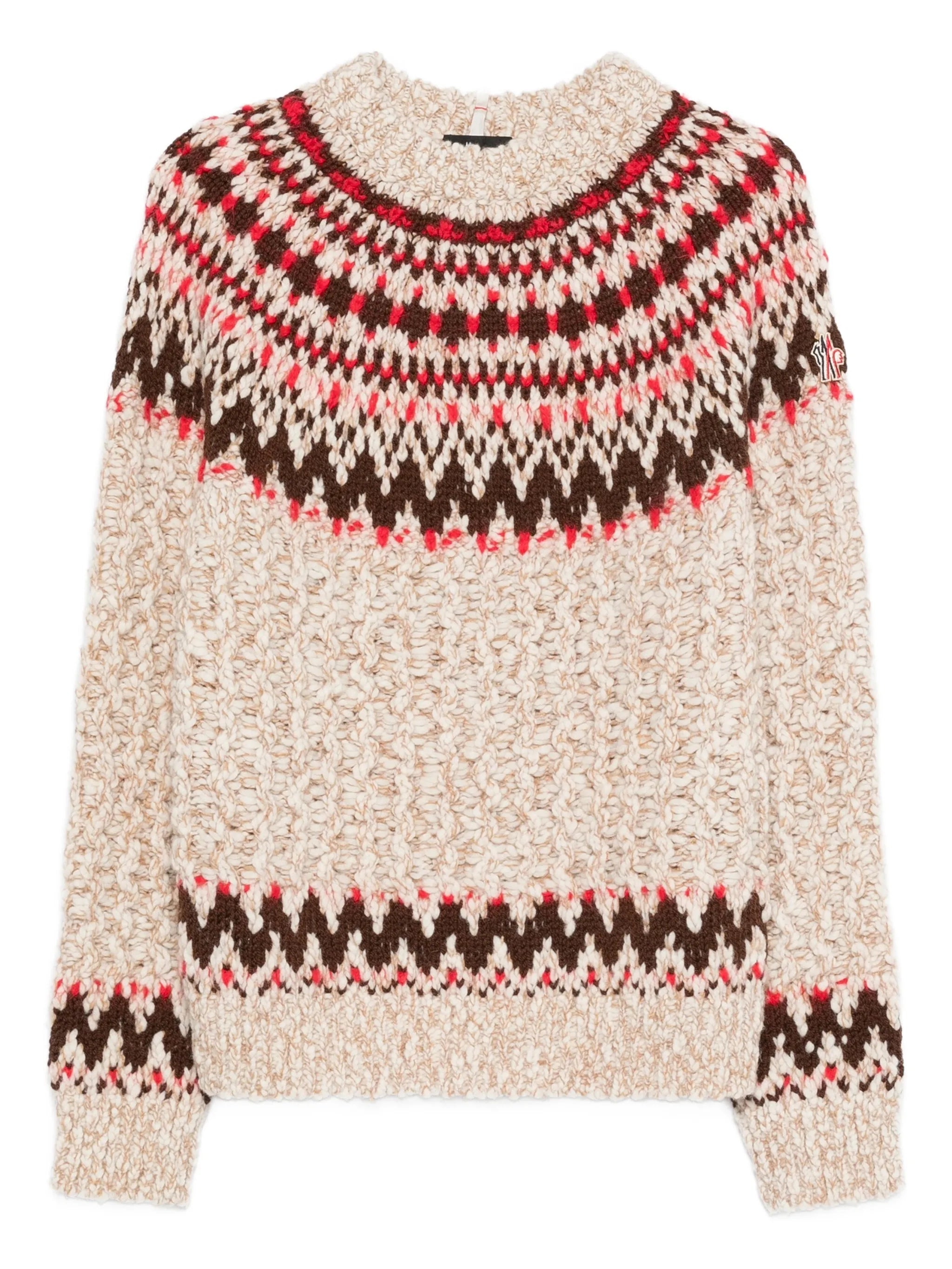 fairisle-pattern crew-neck sweater