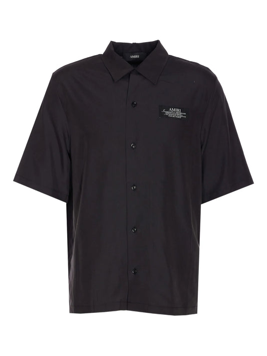 logo-print shirt